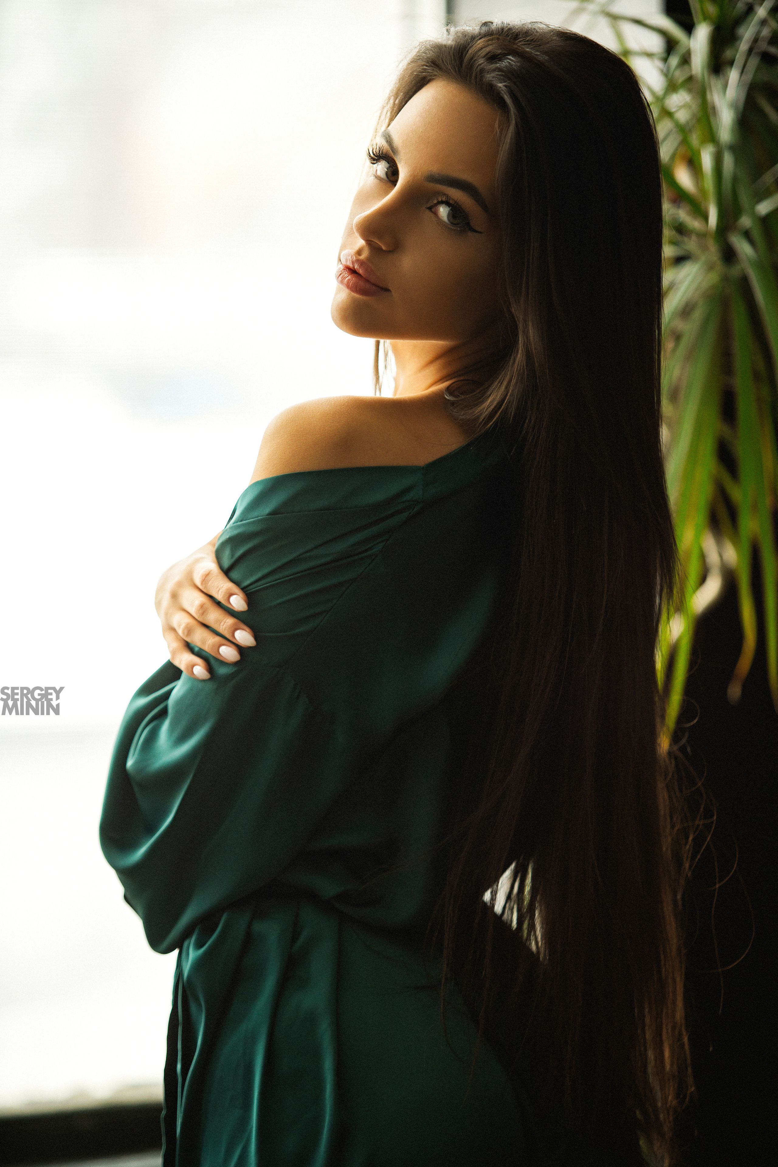 Портрет модели для каталога домашних женских халатов