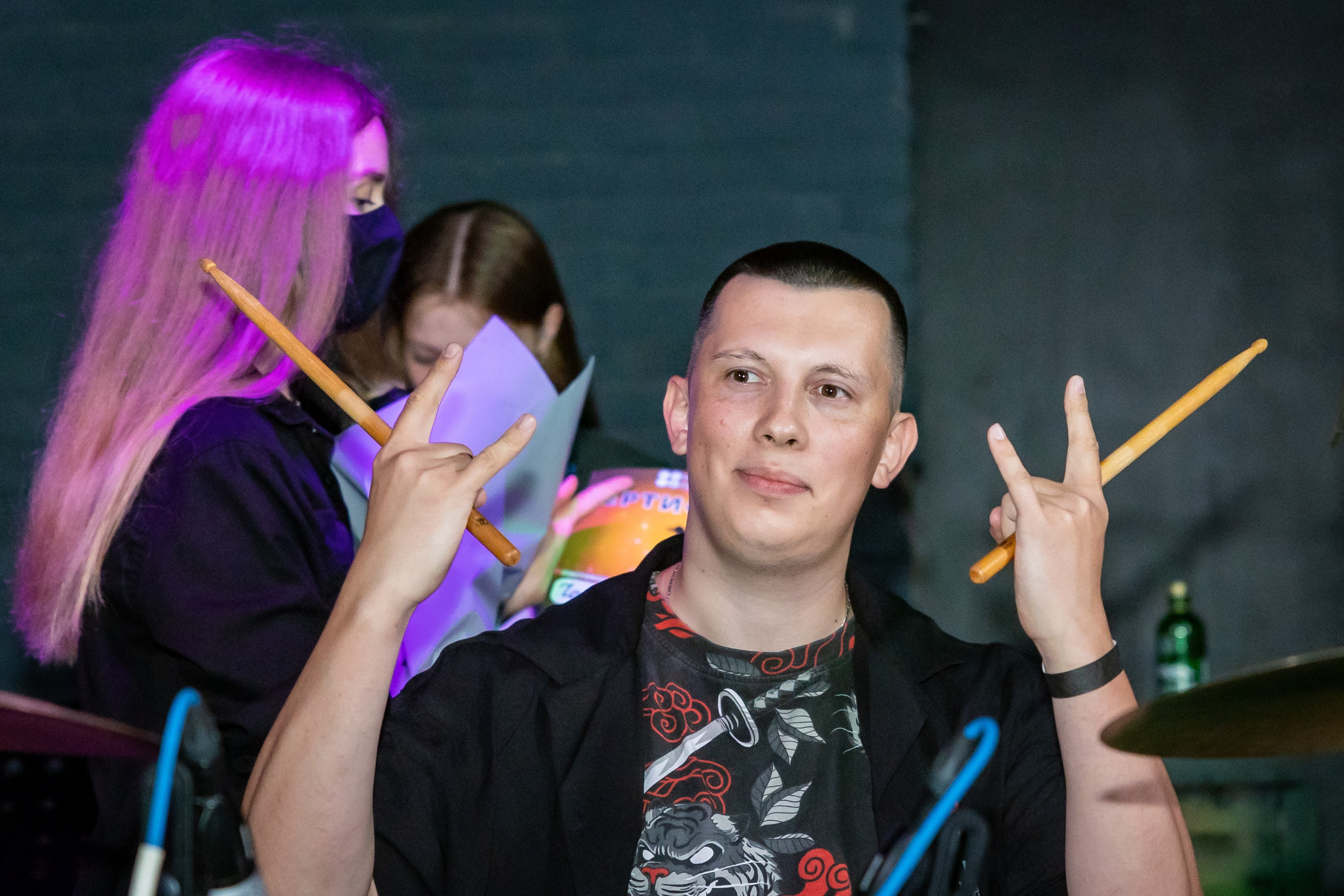 Концерт «Не Школа Барабанов» в Клубе «SOVA». Фотограф Владимир Охрименко