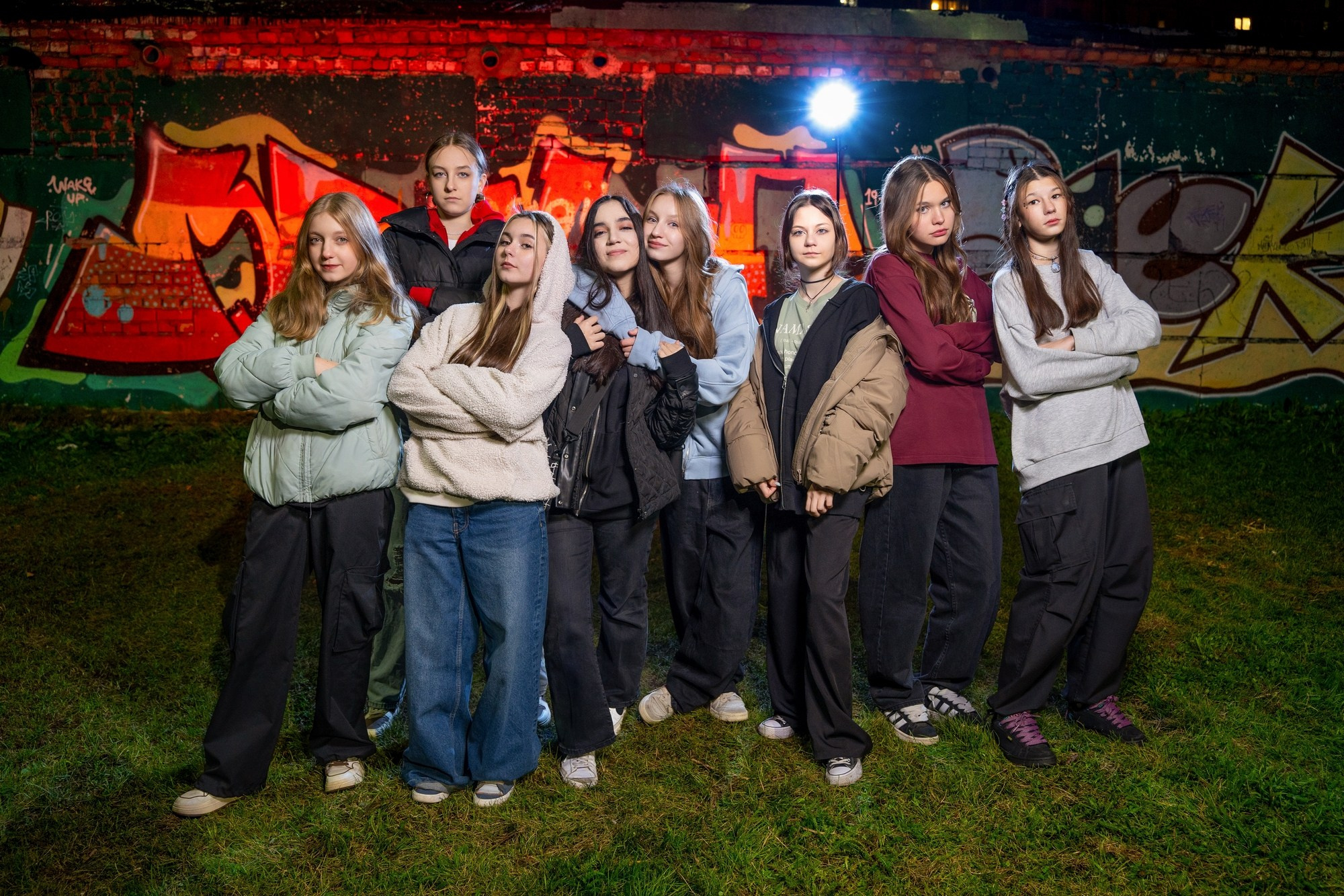 Ночная съёмка для выпускного альбома гимназии Универс. СИГМА | Студия выпускных альбомов Красноярск