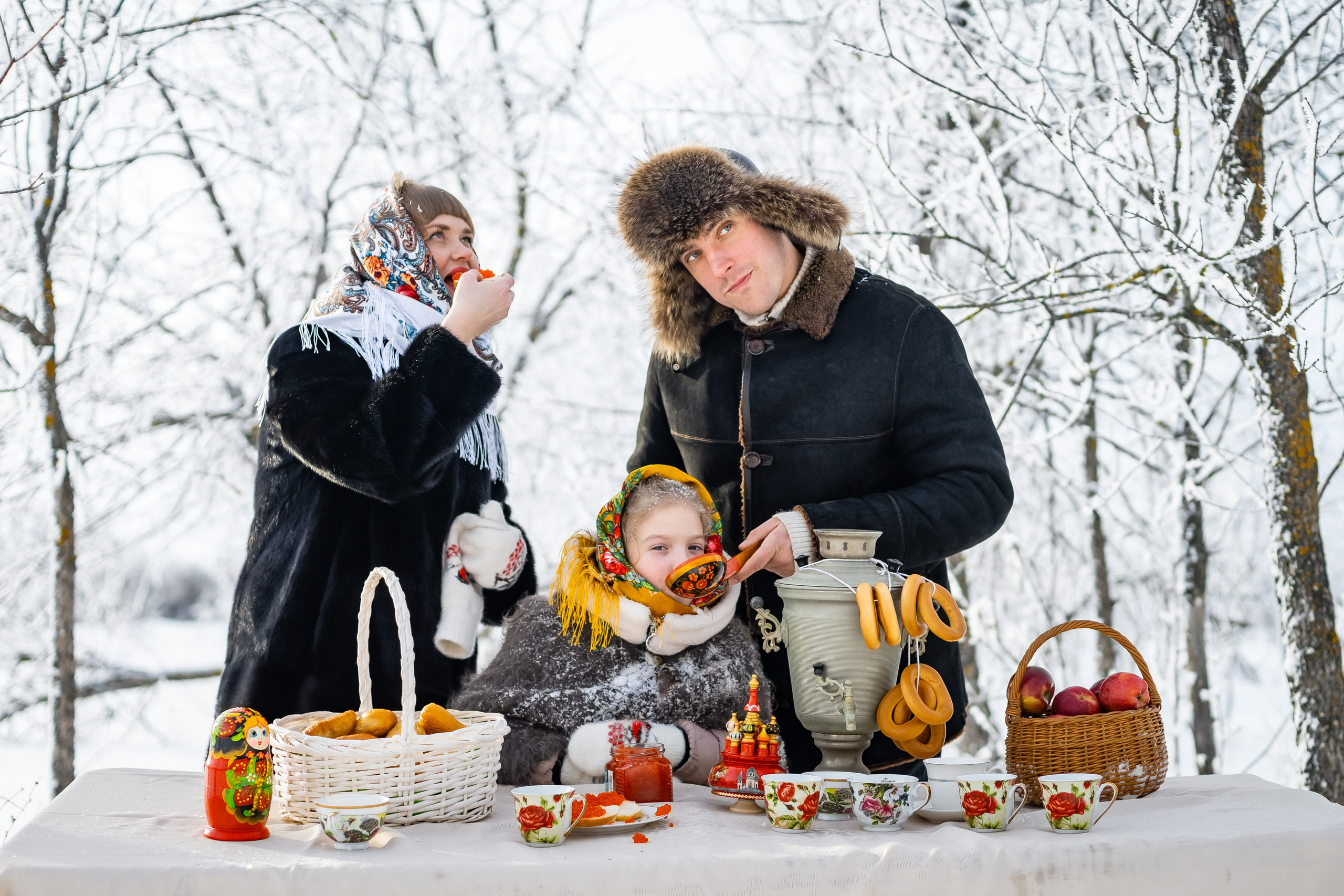 Зимняя в русском народном стиле. Ольга Плаксина фотограф в Саратове