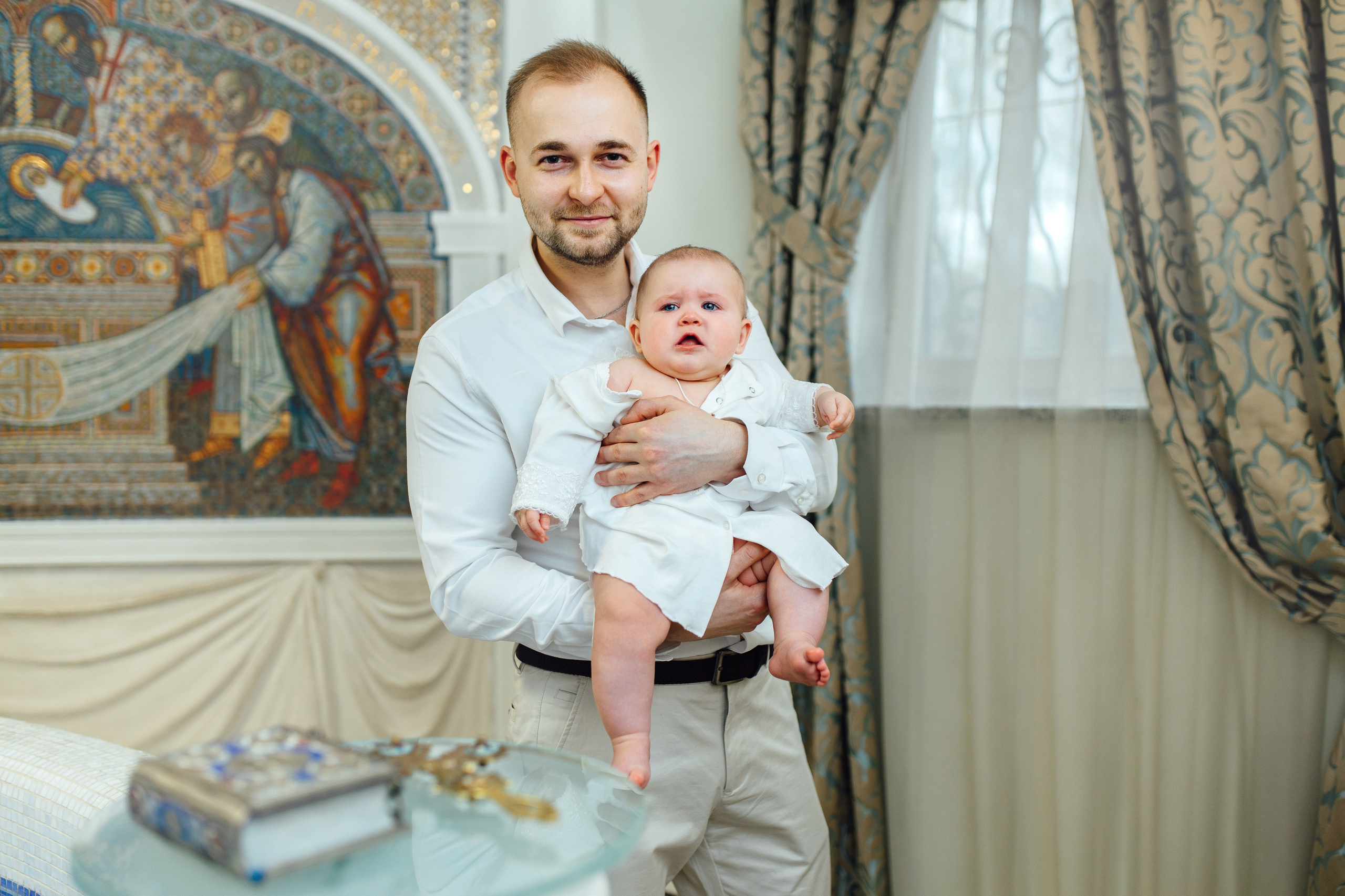 Таинство крещения Софии, апрель 2024