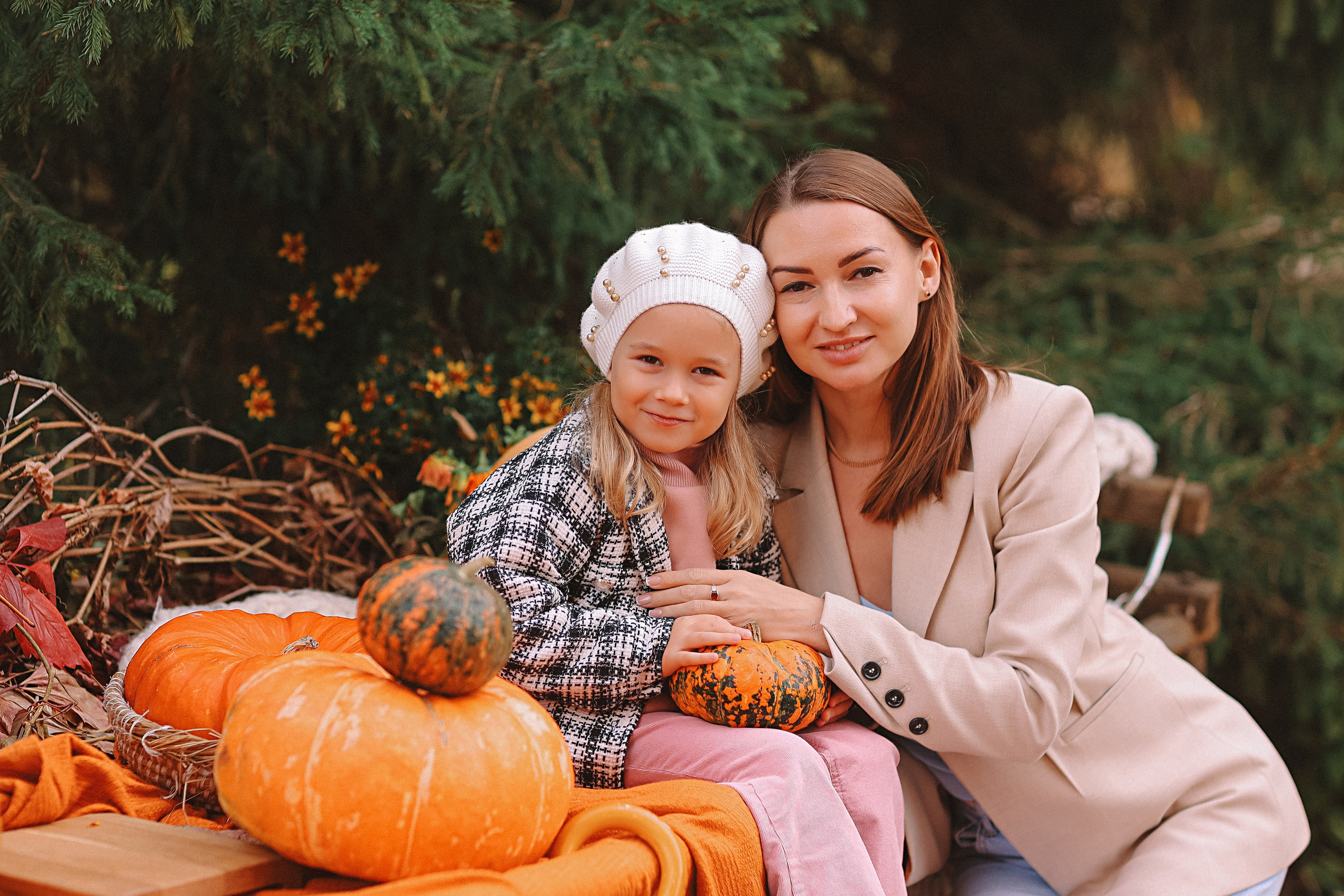 Тыквы. Семейный фотограф Тюмень, фотограф на роды Салмина Мария