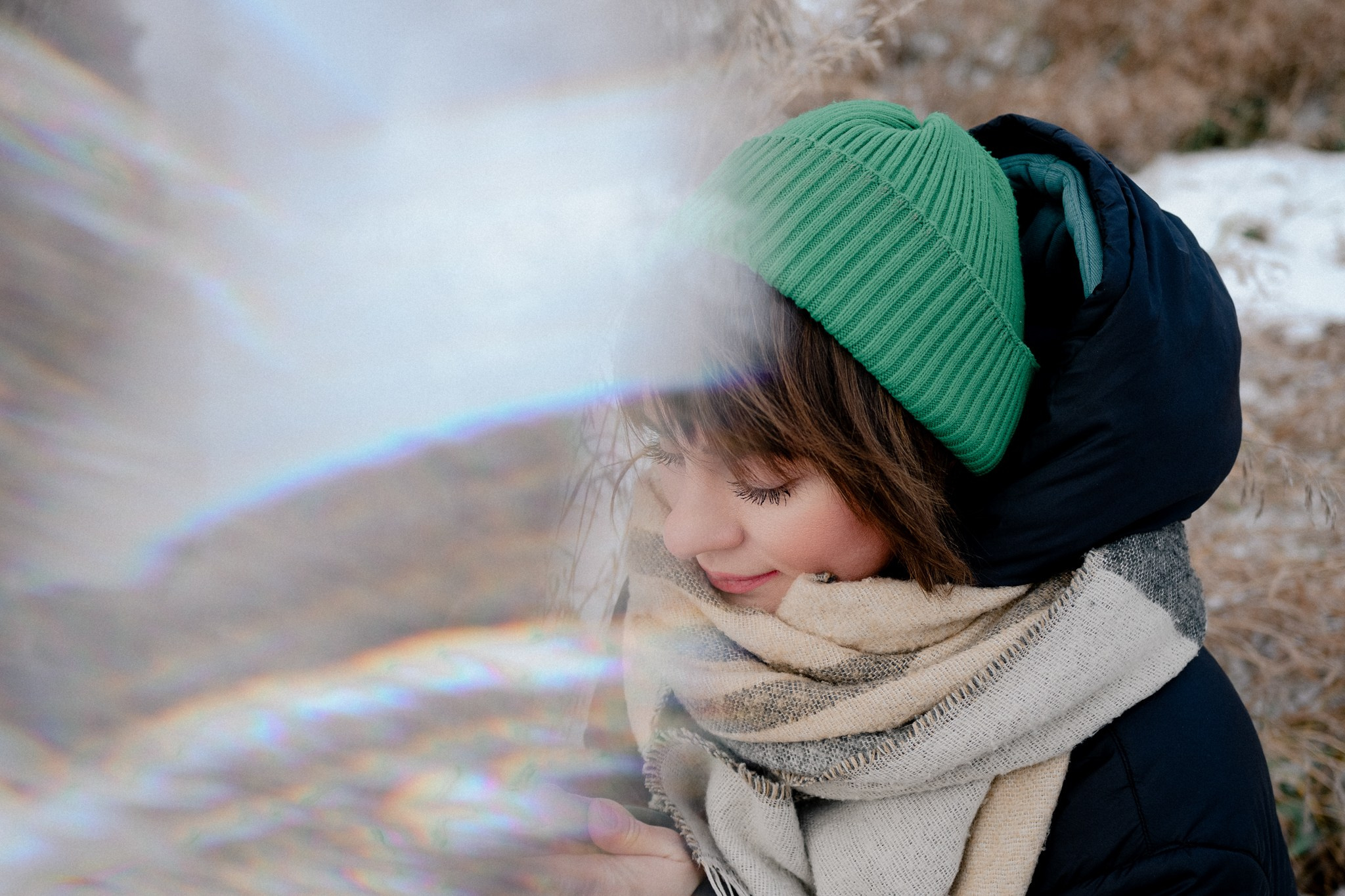 Зимняя фотосессия в лесу в Тюмени — Оля — Фотограф Дарья Мустафина. Фотограф Дарья Мустафина, Тюмень