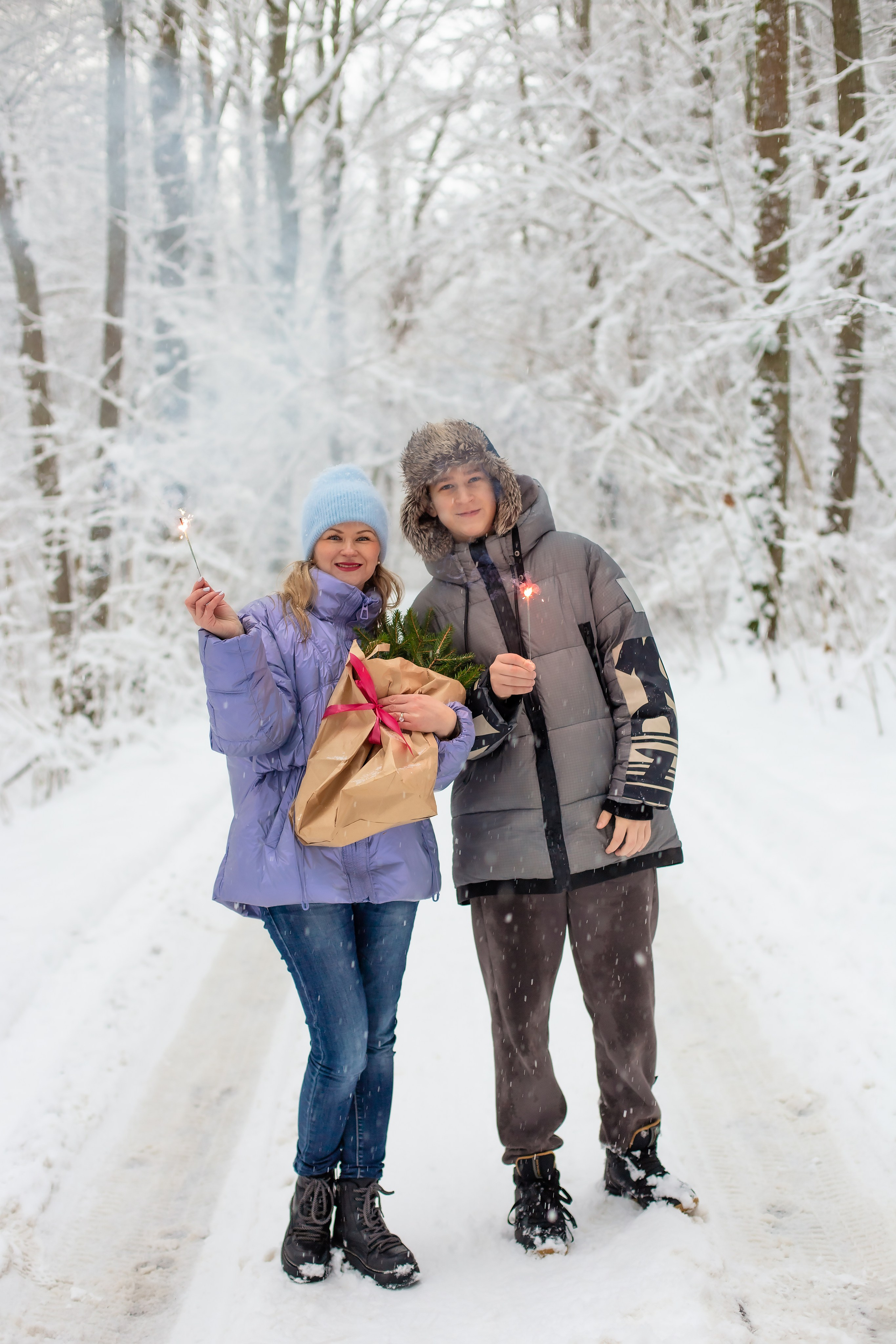 Катя и Тима. Когда выпал снег. Фотограф в Калининграде Решетникова Алина