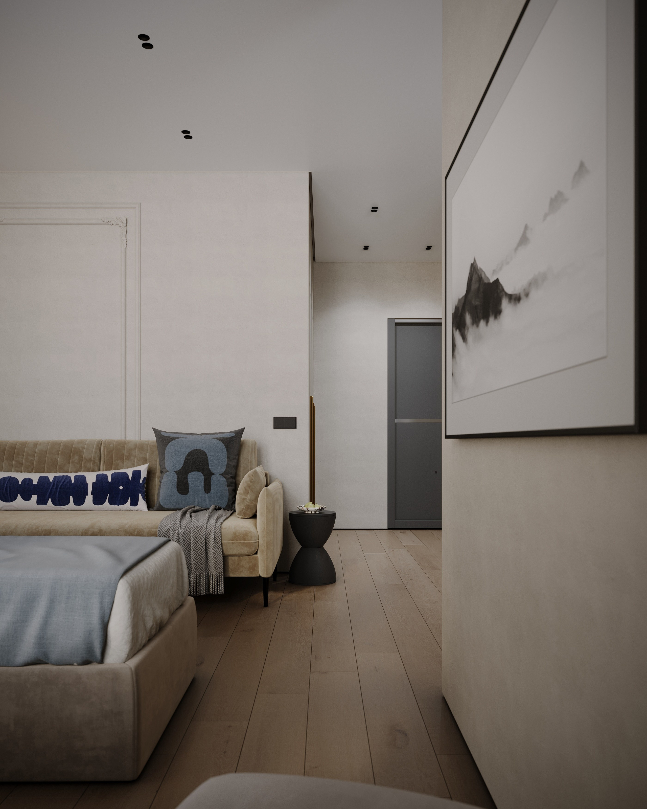 Saint Petersburg apartment studio. Визуализации интерьера