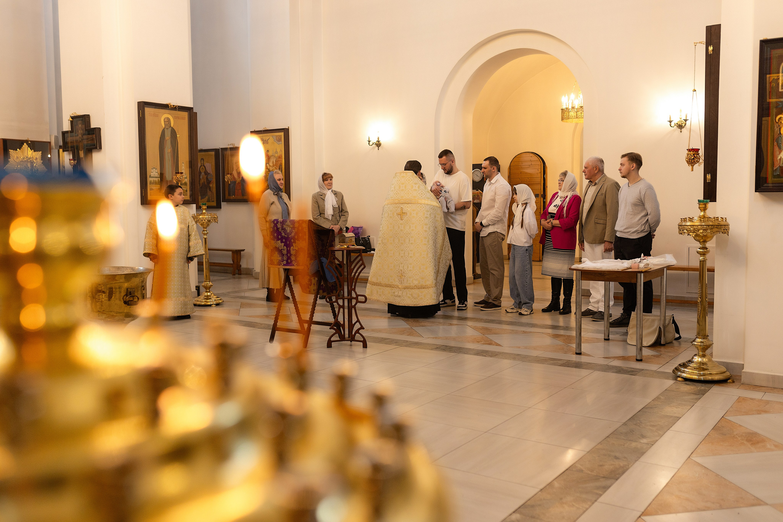 Таинство крещения Алисы. Фотограф в Железнодорожном и Балашихе