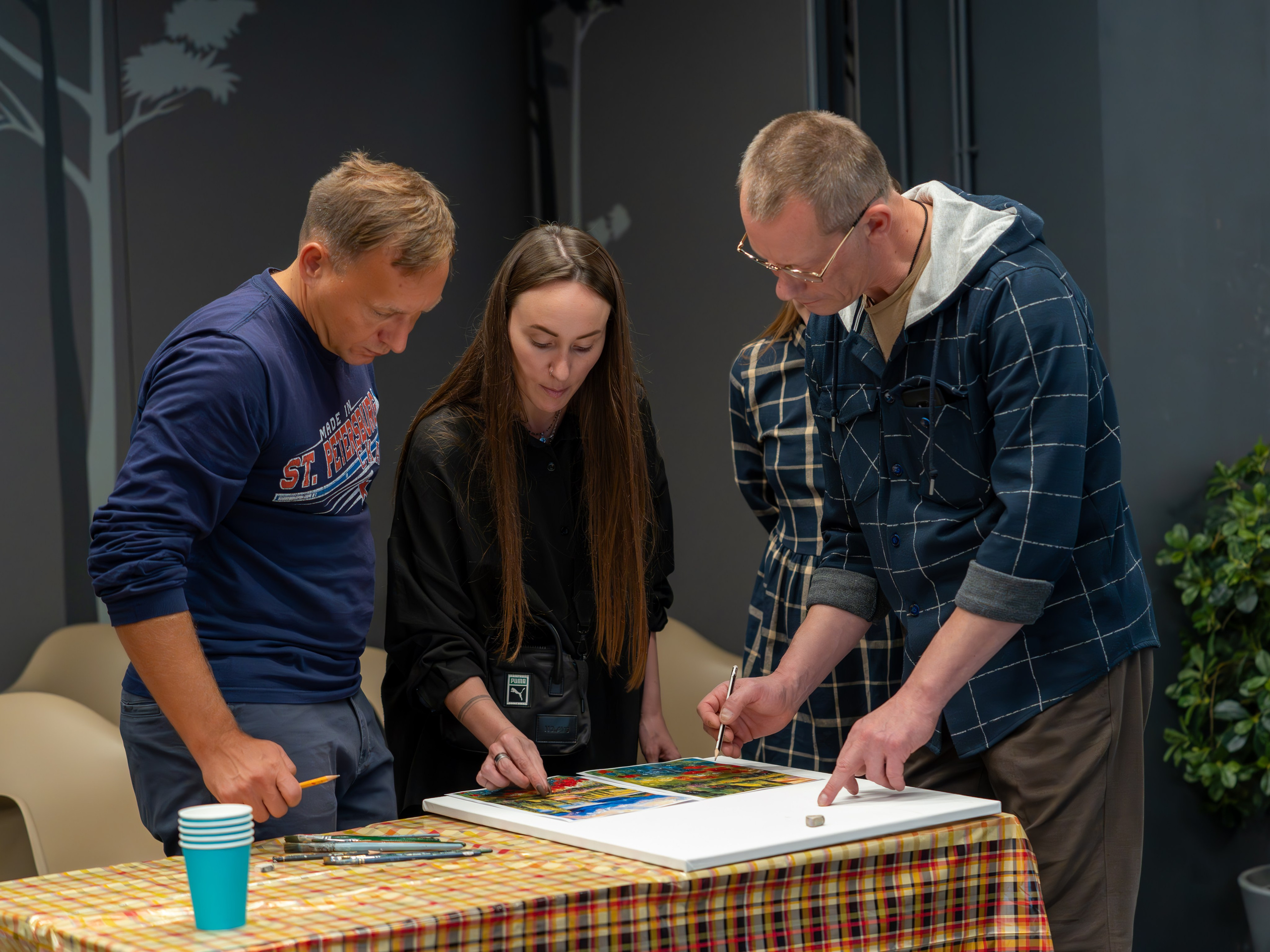 MICE мероприятие — мастер класс по акварели. Репортажный фотограф в Красной Поляне и Сочи Павлюченко Екатерина