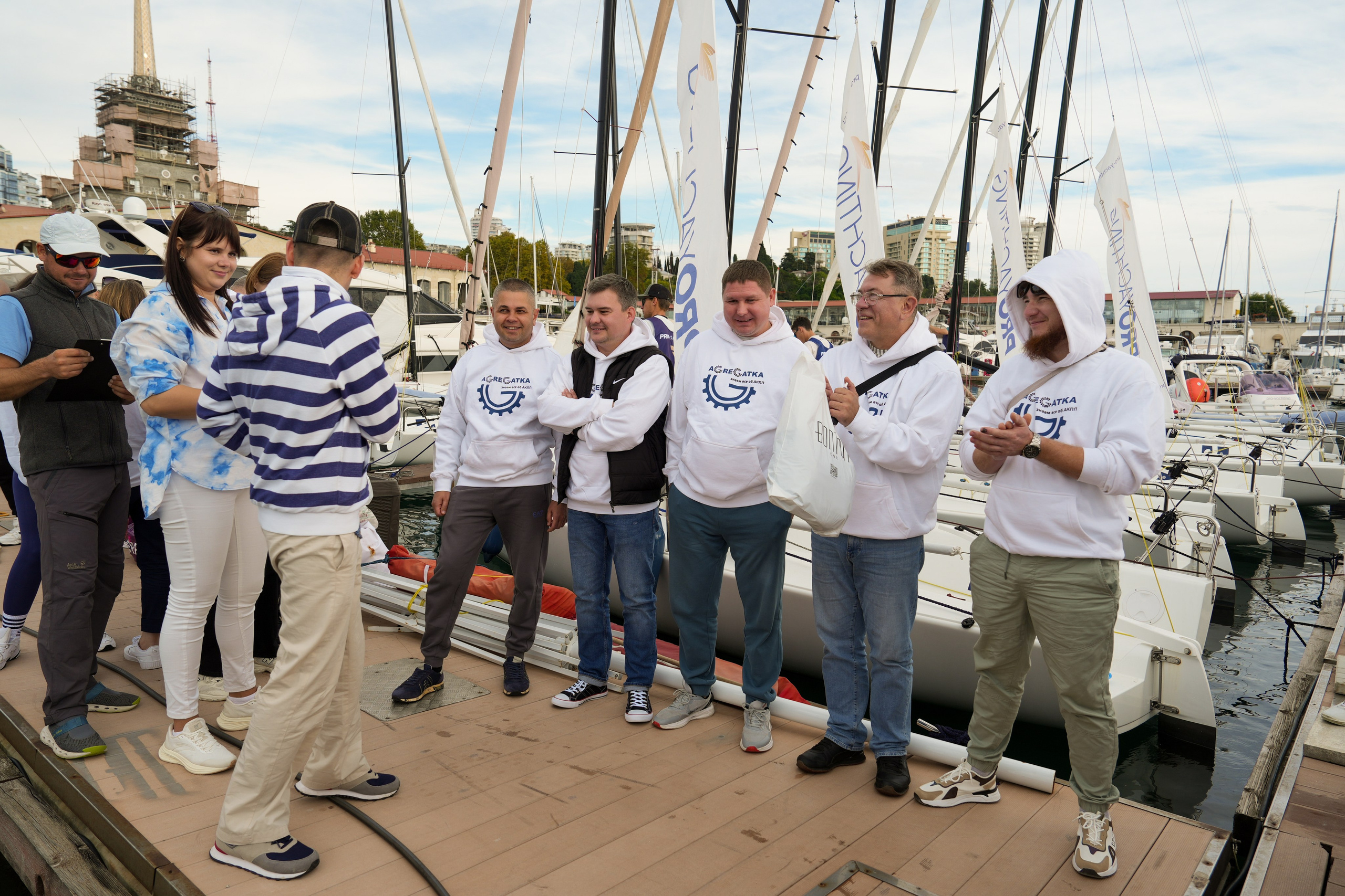 Яхтенная регата для компании Агрегатка. Репортажный фотограф в Красной Поляне и Сочи Павлюченко Екатерина