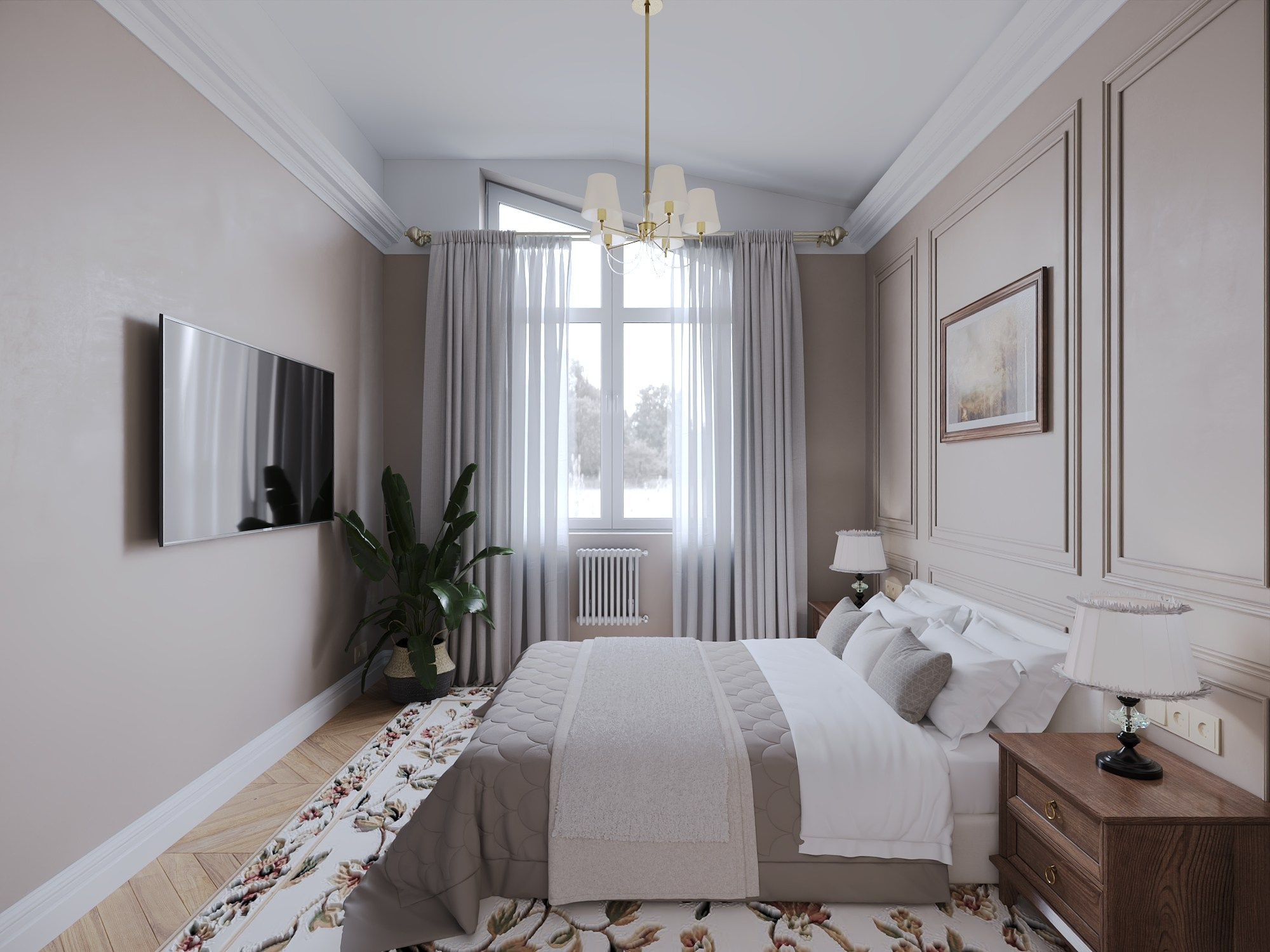 Европейский-2 73 м² г.Челябинск. БК студия дизайна интерьера