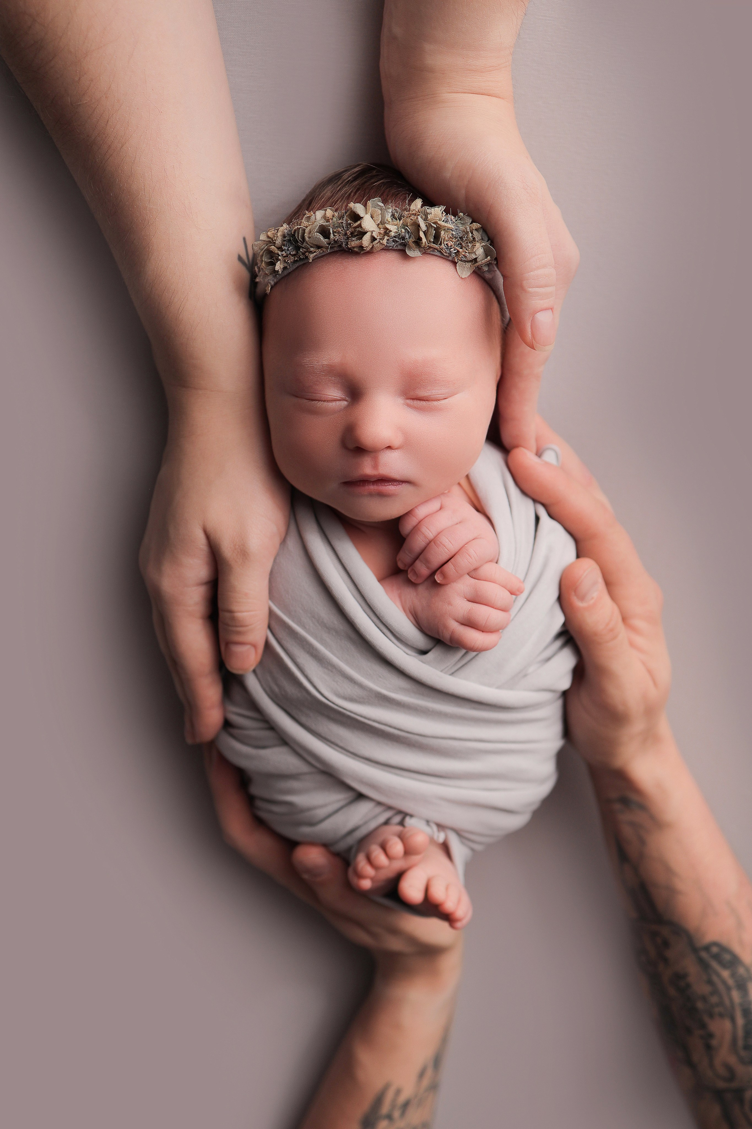 Нина, 7 дней. Фотограф новорожденных в Новокузнецке Анна Горошникова