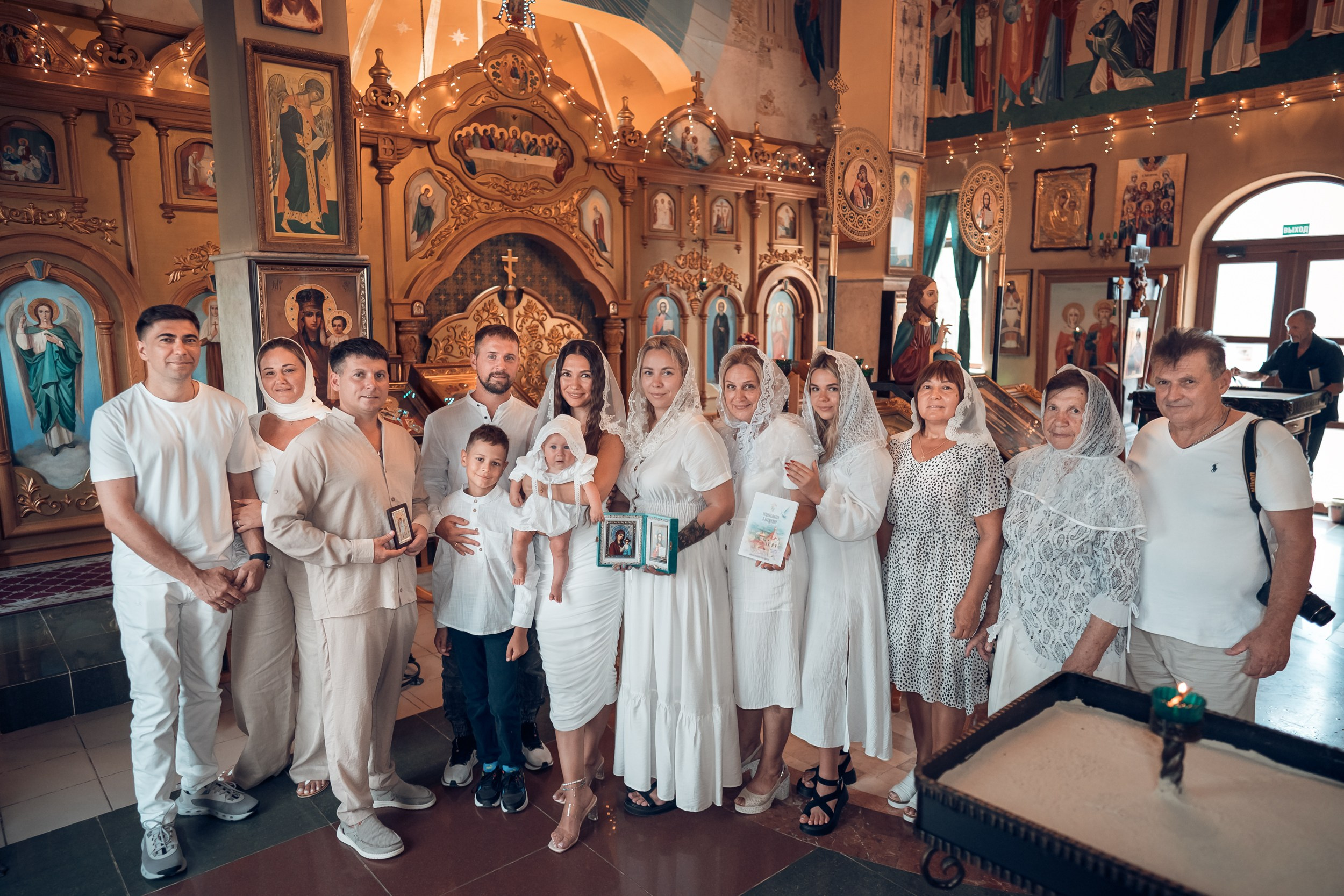 Крещение в храме Прп.Сергия Радонежского с. Орлиное. Церковный фотограф Севастополь