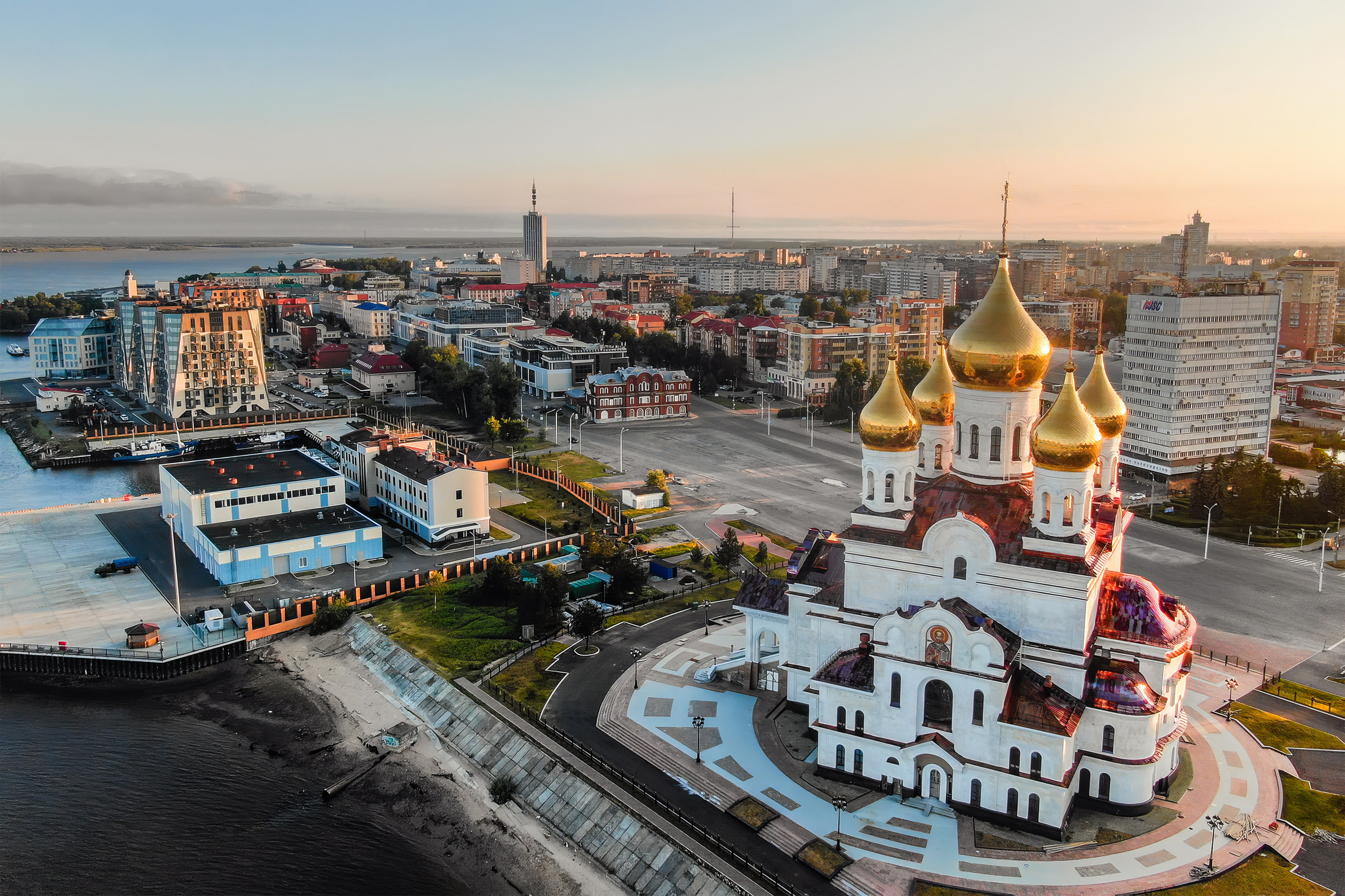 Город. Аэросъемка в Архангельске, Александр Ермолин