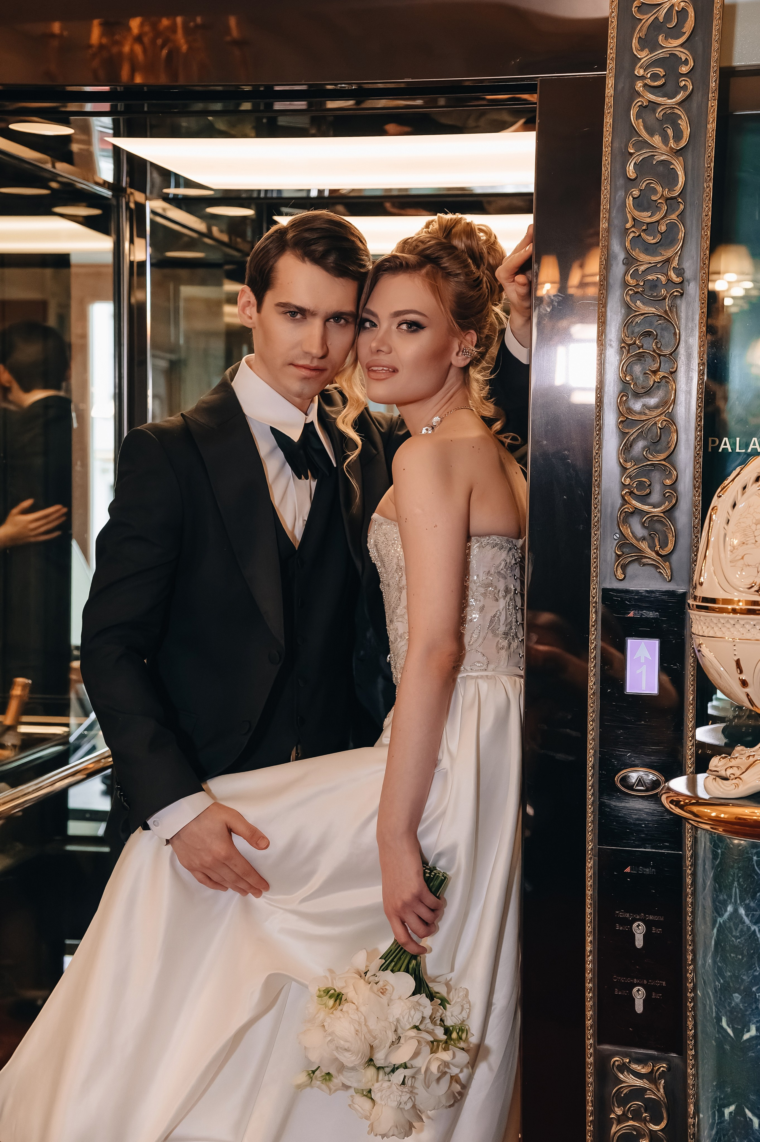 Свадебная фотосессия в отеле. Портретный фотограф Москва Светлана Кашура