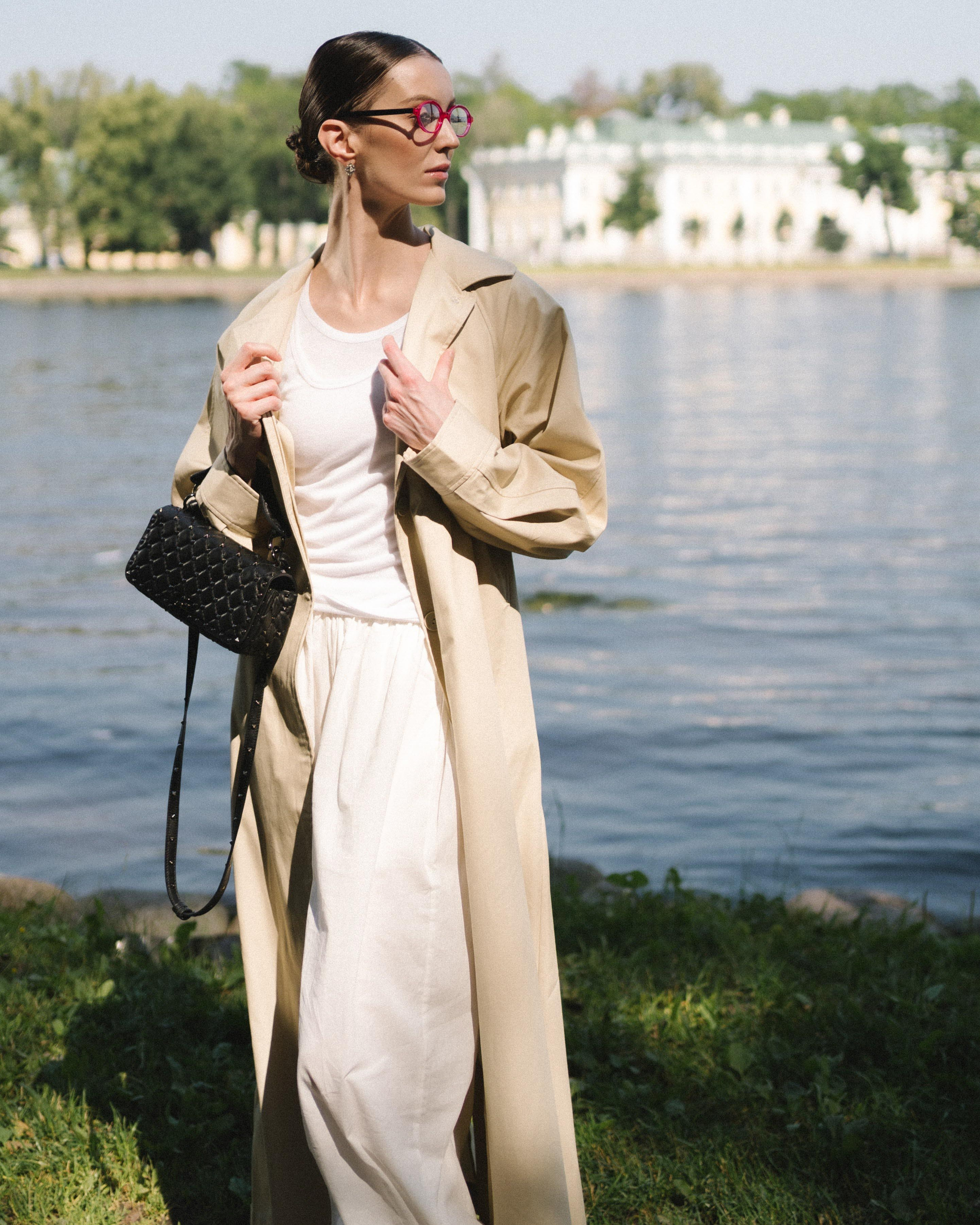 Модная фотография в парке для журнала в Питере