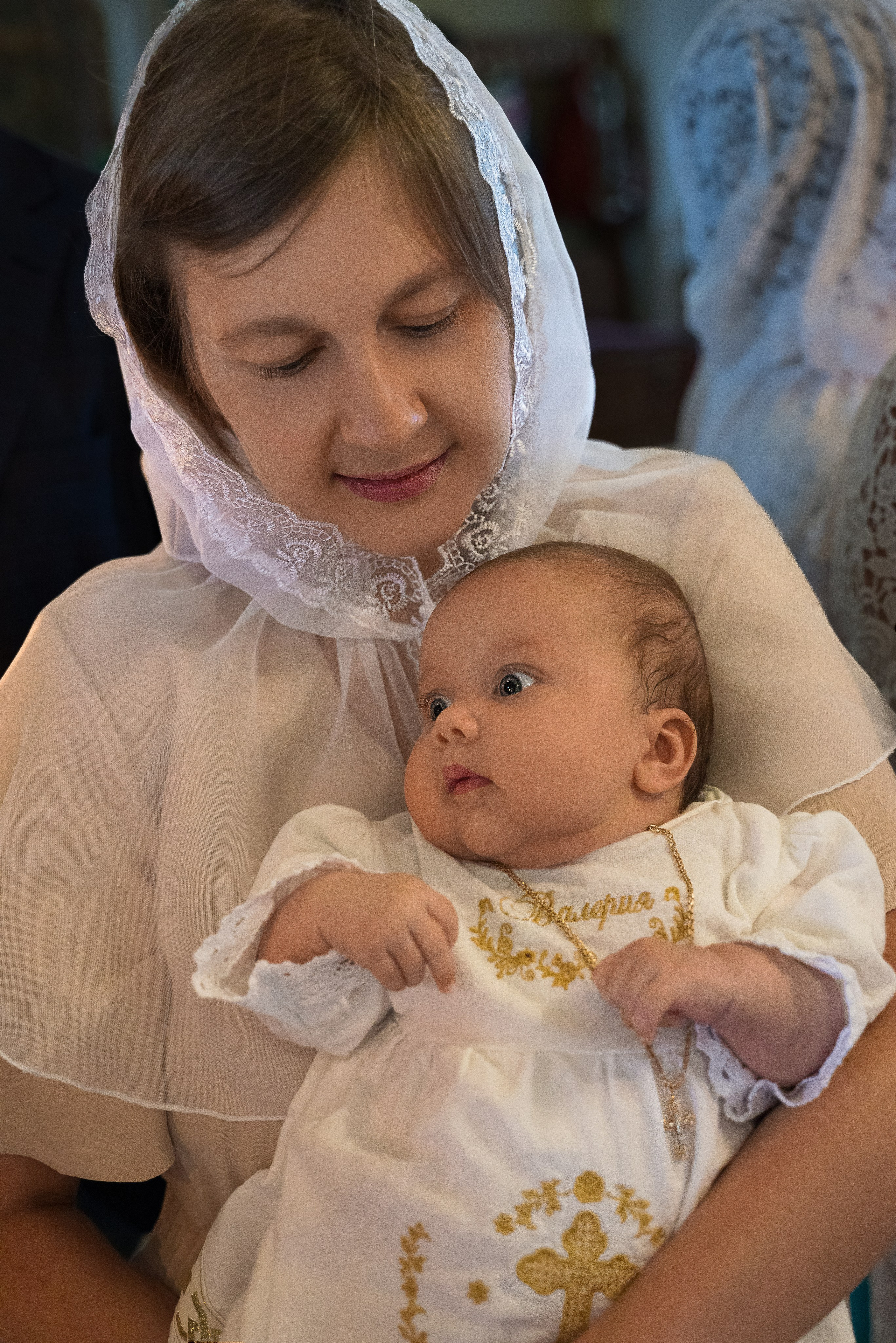 Крещение в Церкви Преображения Господня в Спас-Темне. Фотограф Ксения Огородова портфолио