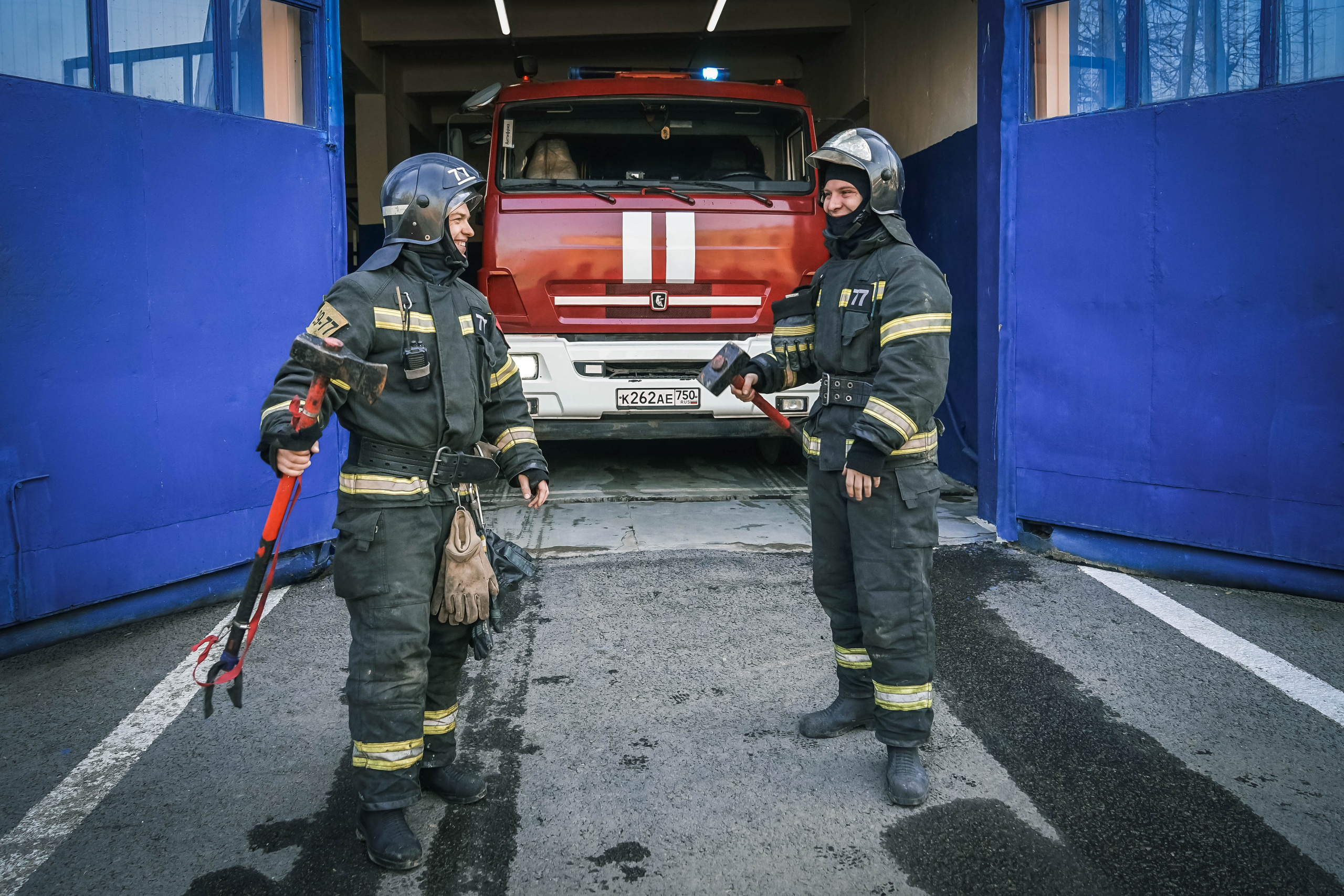 МЧС. Пожарной-спасательная часть № 77 (Подольск). Фотограф Наталья Мазур