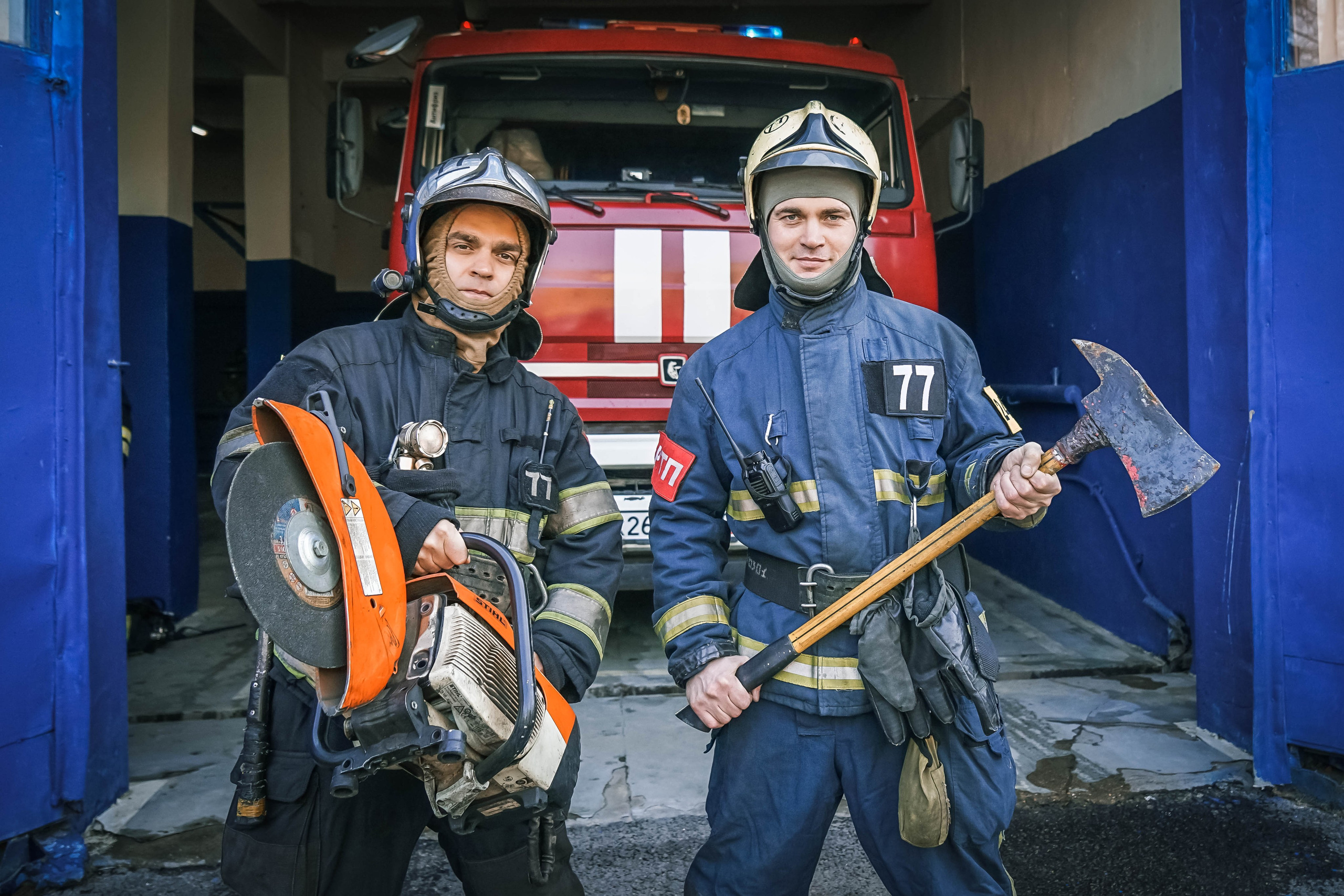 МЧС. Пожарной-спасательная часть № 77 (Подольск). Фотограф Наталья Мазур