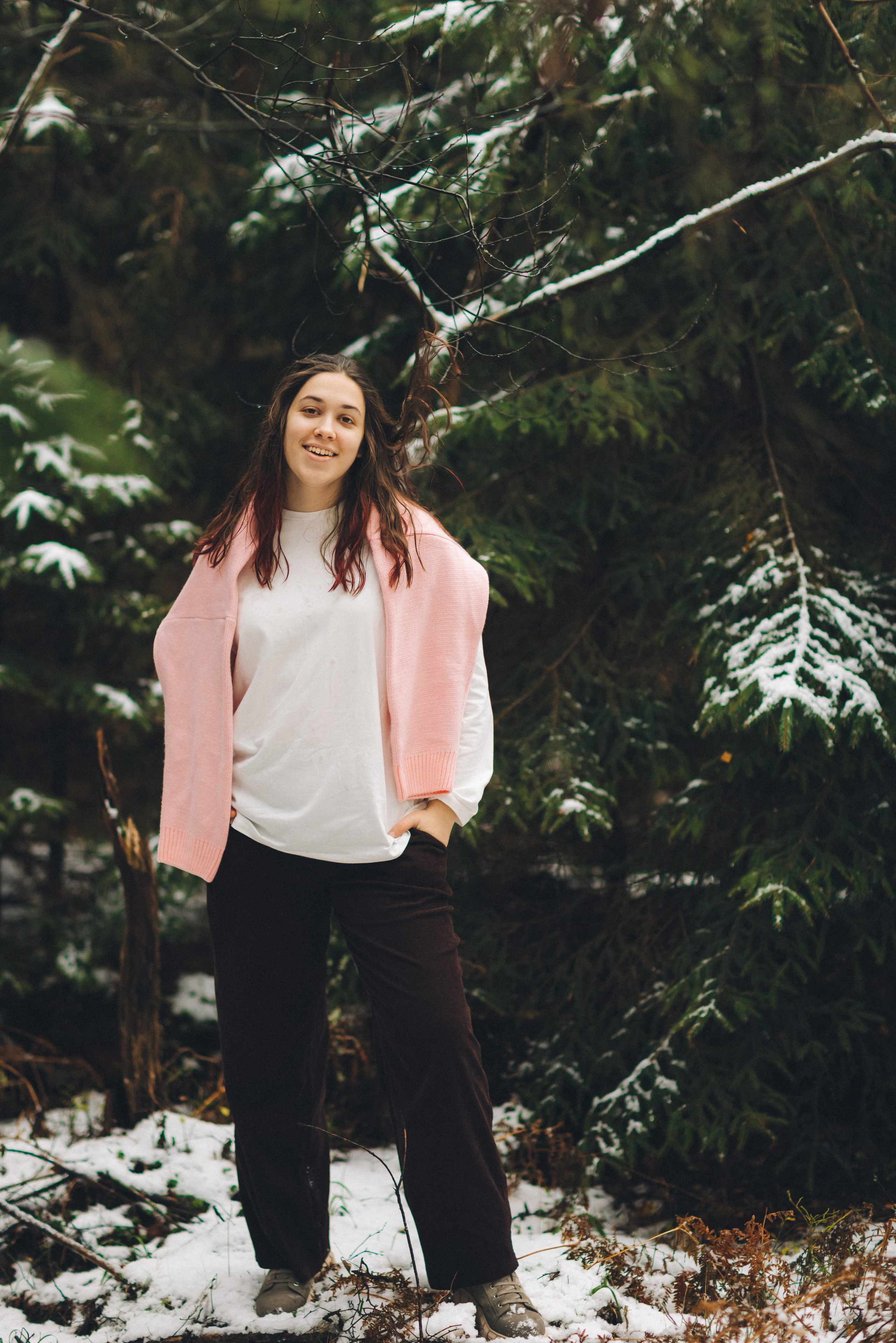 Маша и зима на Балтике. Фотограф Зеленоградск Красильникова Елена