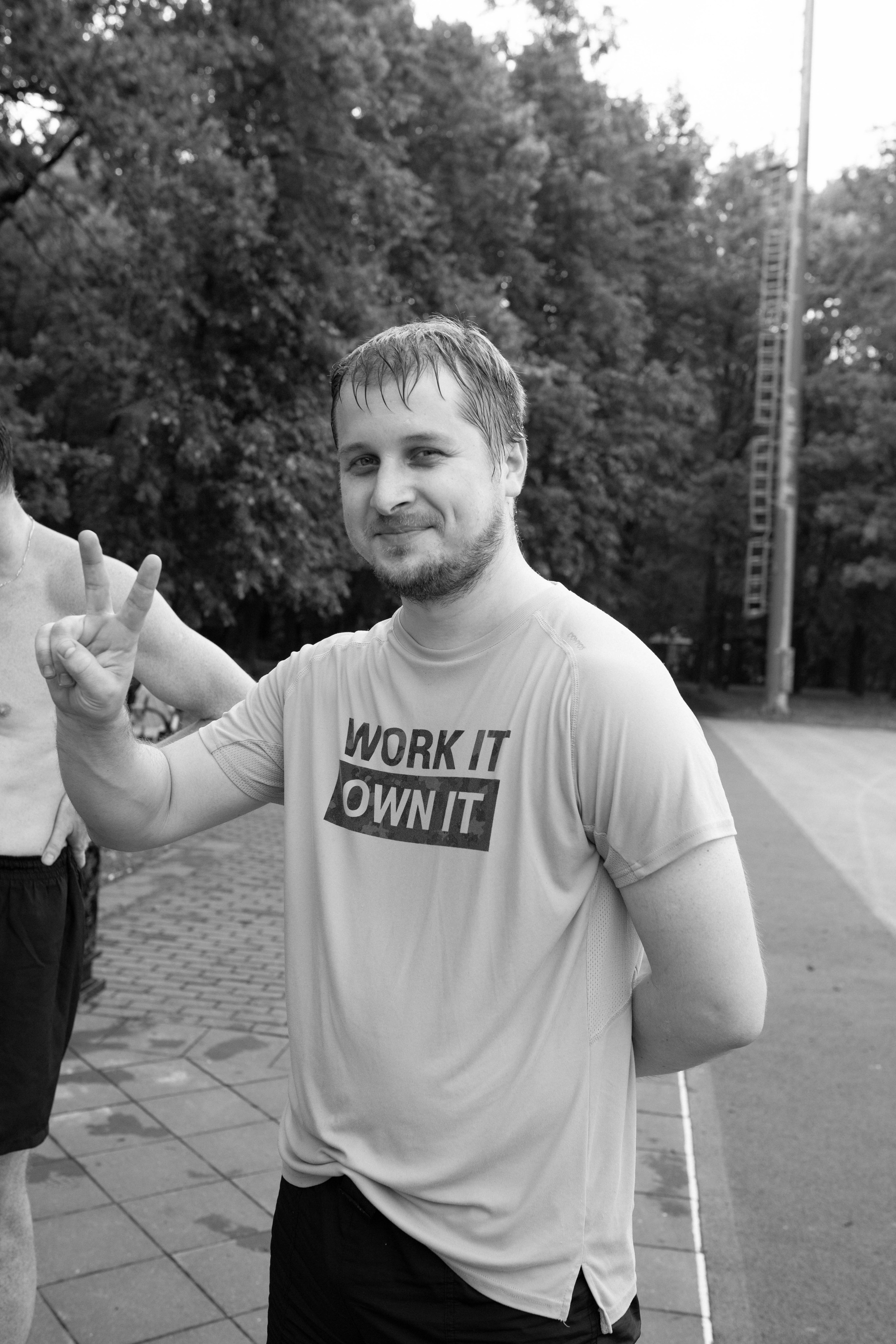 Тренировка сквозь призму чб. Александра Мельниченко/ Бегающий фотограф