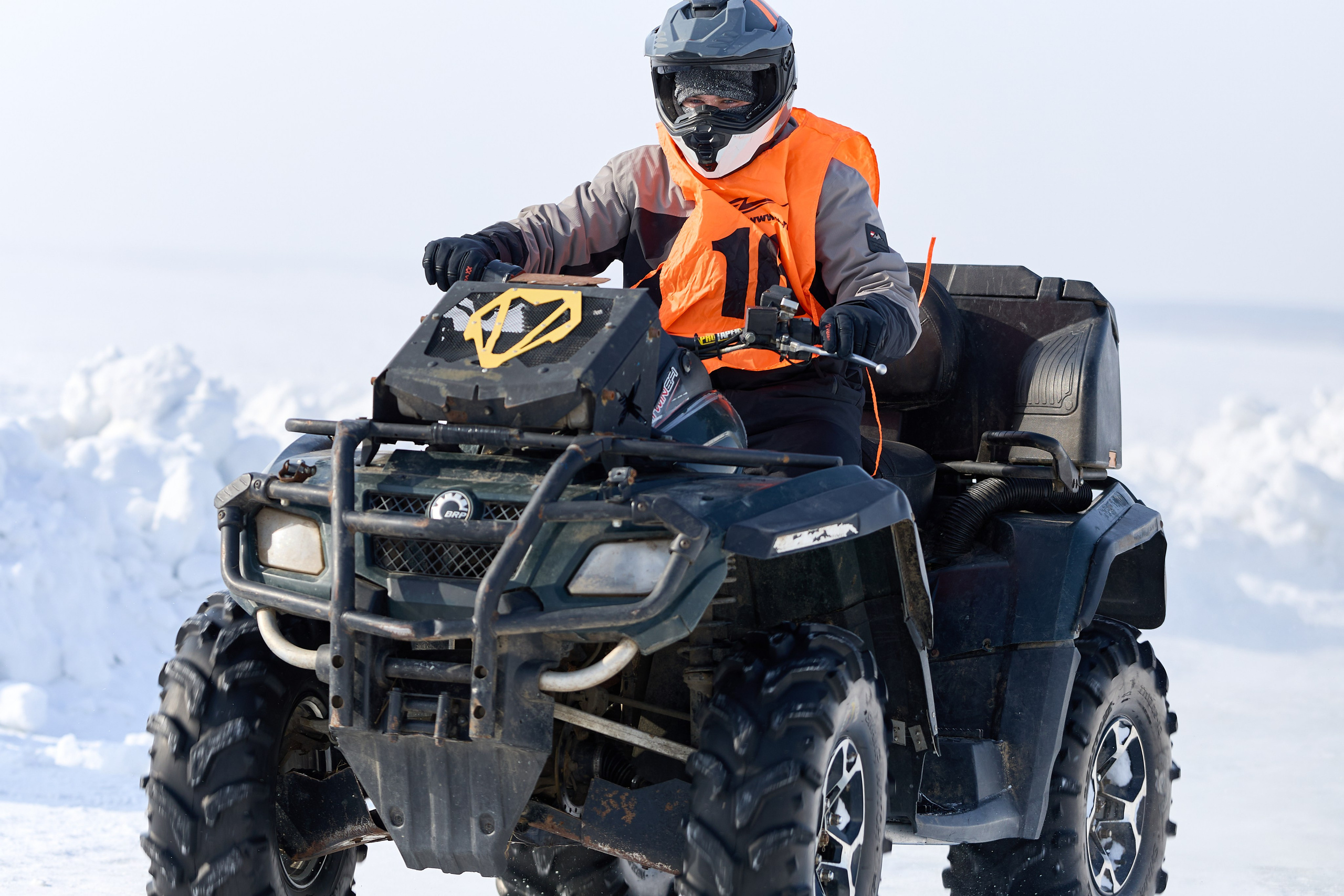 Топим Лёд — 2026. Соревнования на квадроциклах. Фотограф в Новосибирске Алена Скокова