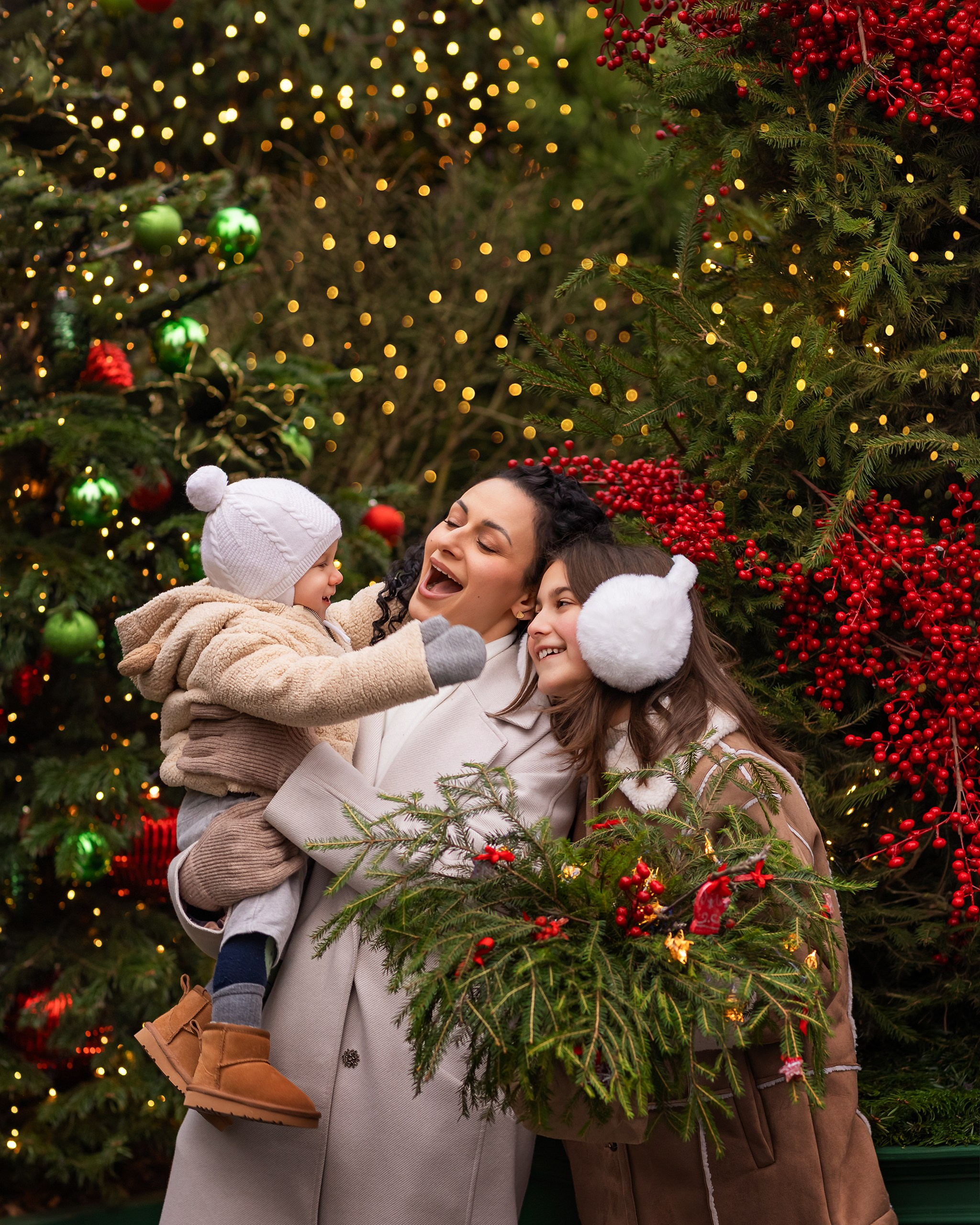 Новогодняя прогулка. Детский и семейный фотограф Елена Михайлова в Москве