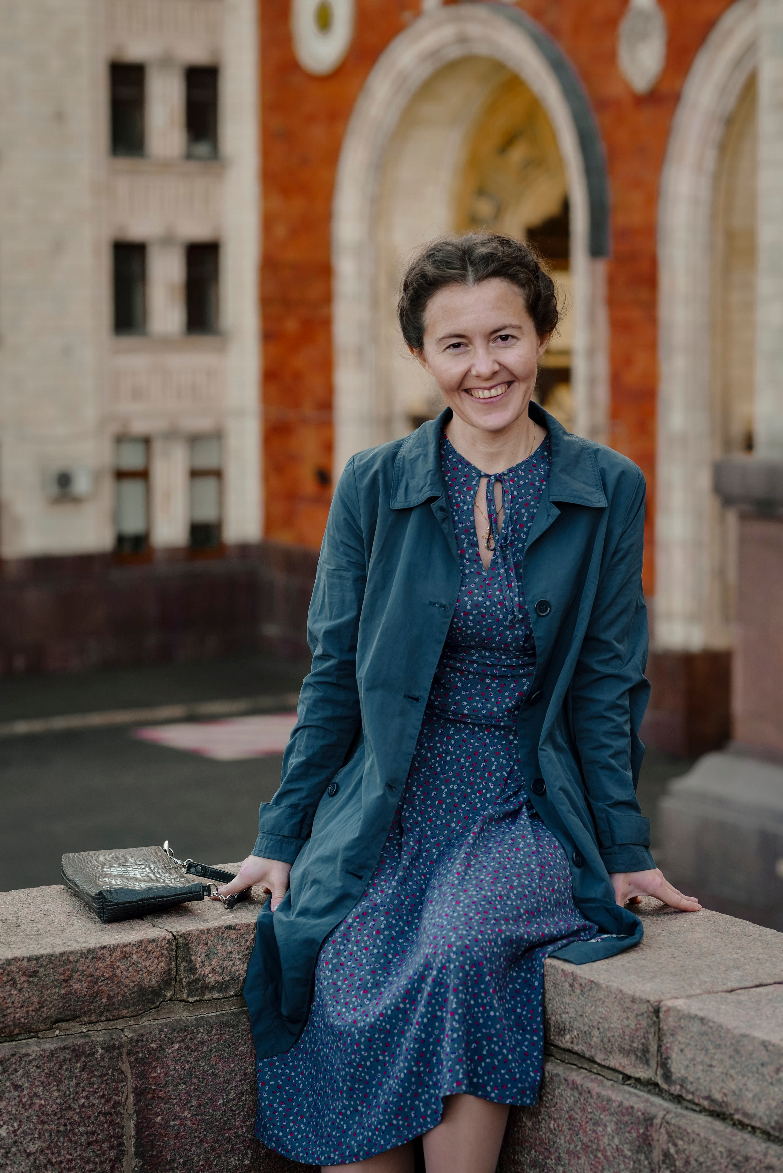 Ретро прогулка на Воробьевых горах. Фотограф Москва: тематическая фотосессия с подбором образа