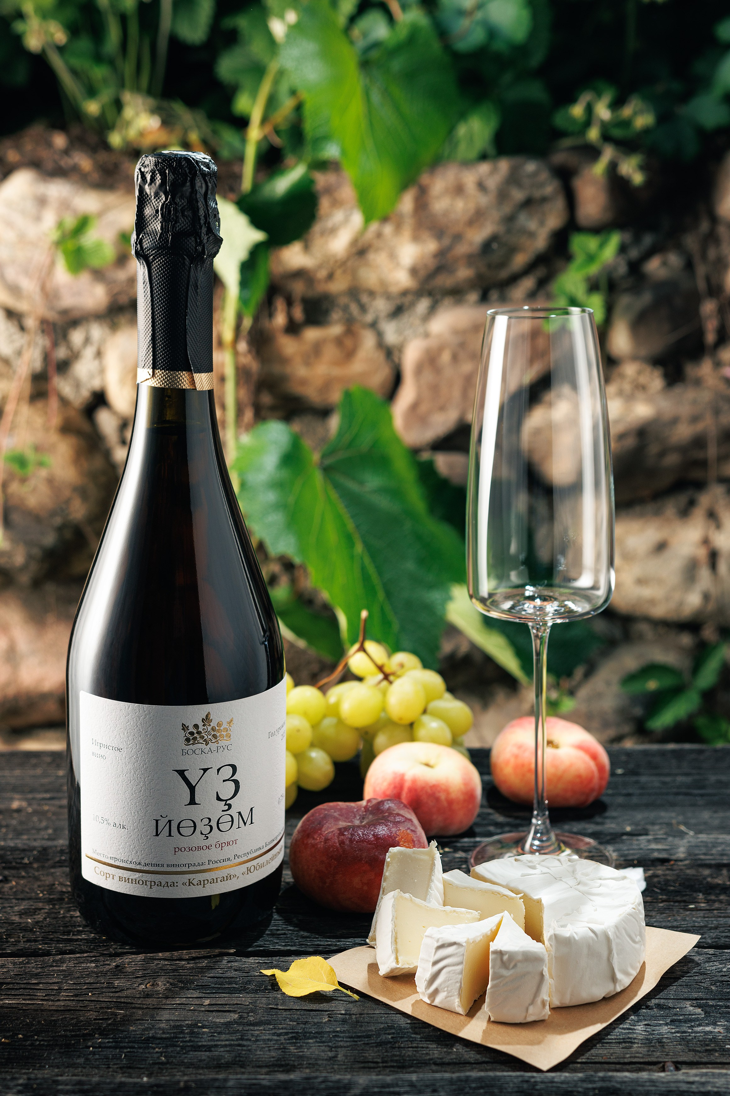 бутылка игристого вина