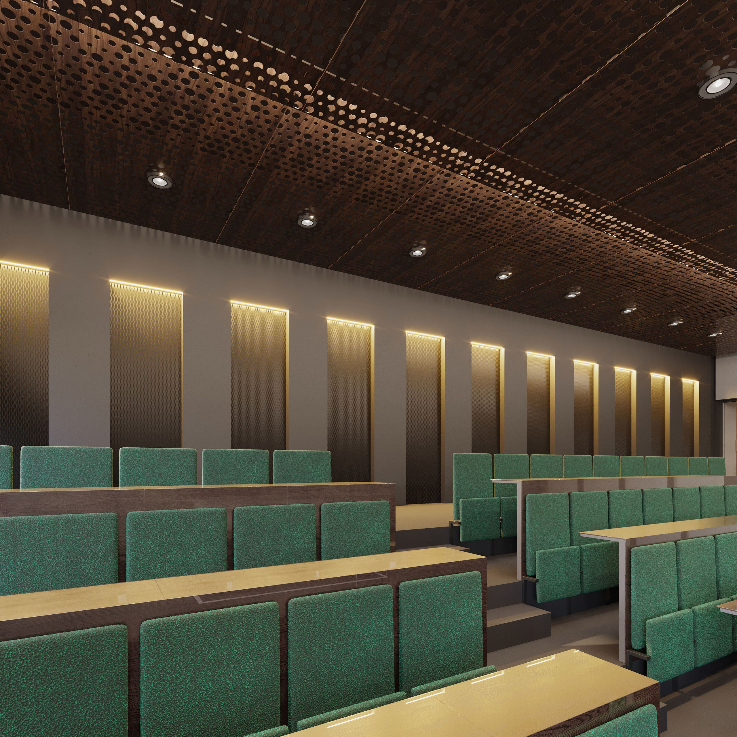Marine Institute Auditorium — 3D Visualization of Educational Hall. 3D INTERIOR AND ARCHITECTURE VISUALIZATION