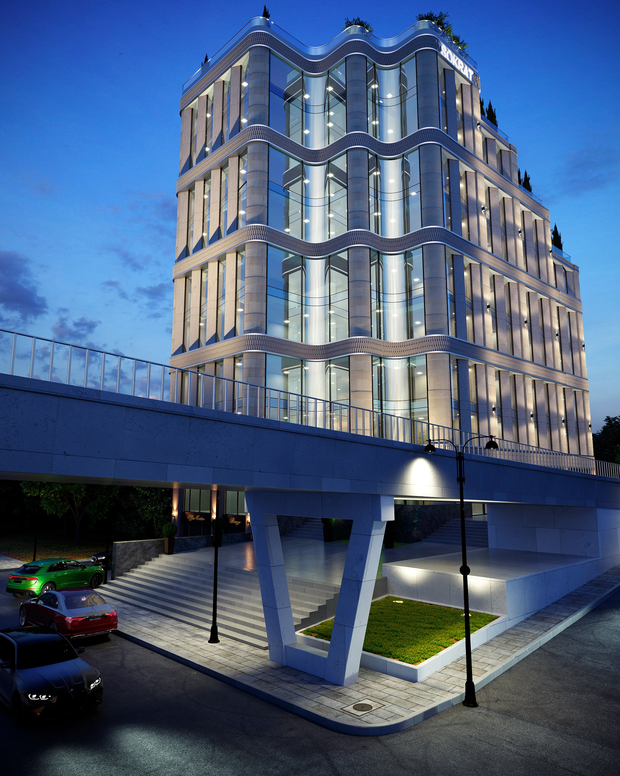 Офисный центр — Архвиз от BAXX.PRO. 3Д Визуализация Интерьера и Архитектуры