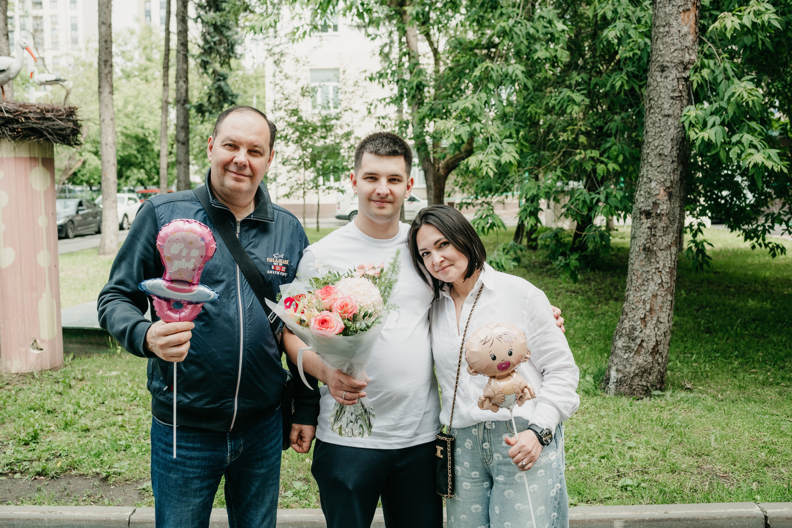 Выписка Стефании ГКБ 52. Фотограф на выписку из роддома в Москве и МО
