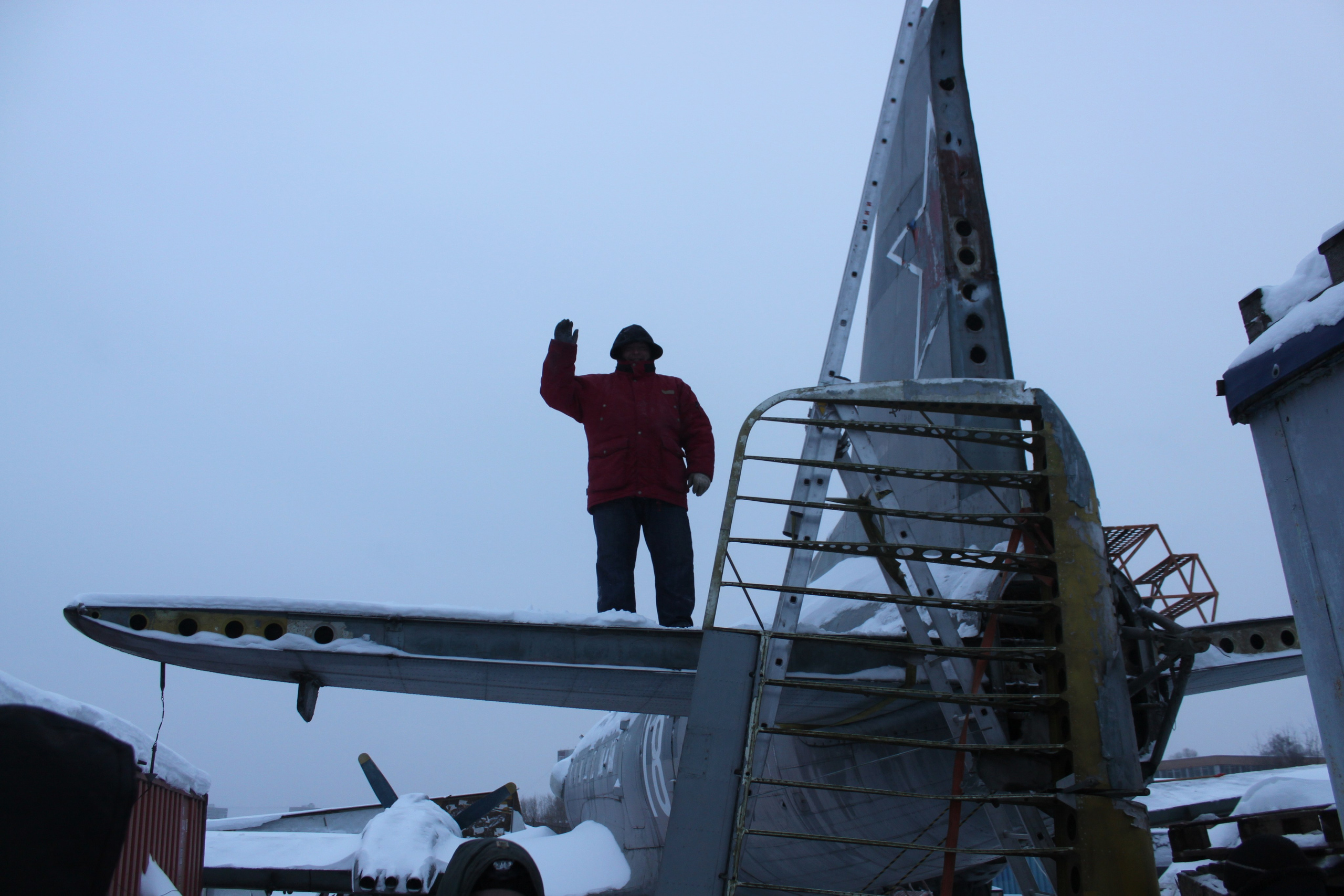 Ил-14Т «Голубая Мечта» работы в Тушино (2011 г.). Фотоальбом показывающий увлекательный мир авиации и мир медведей Андрея Иванова