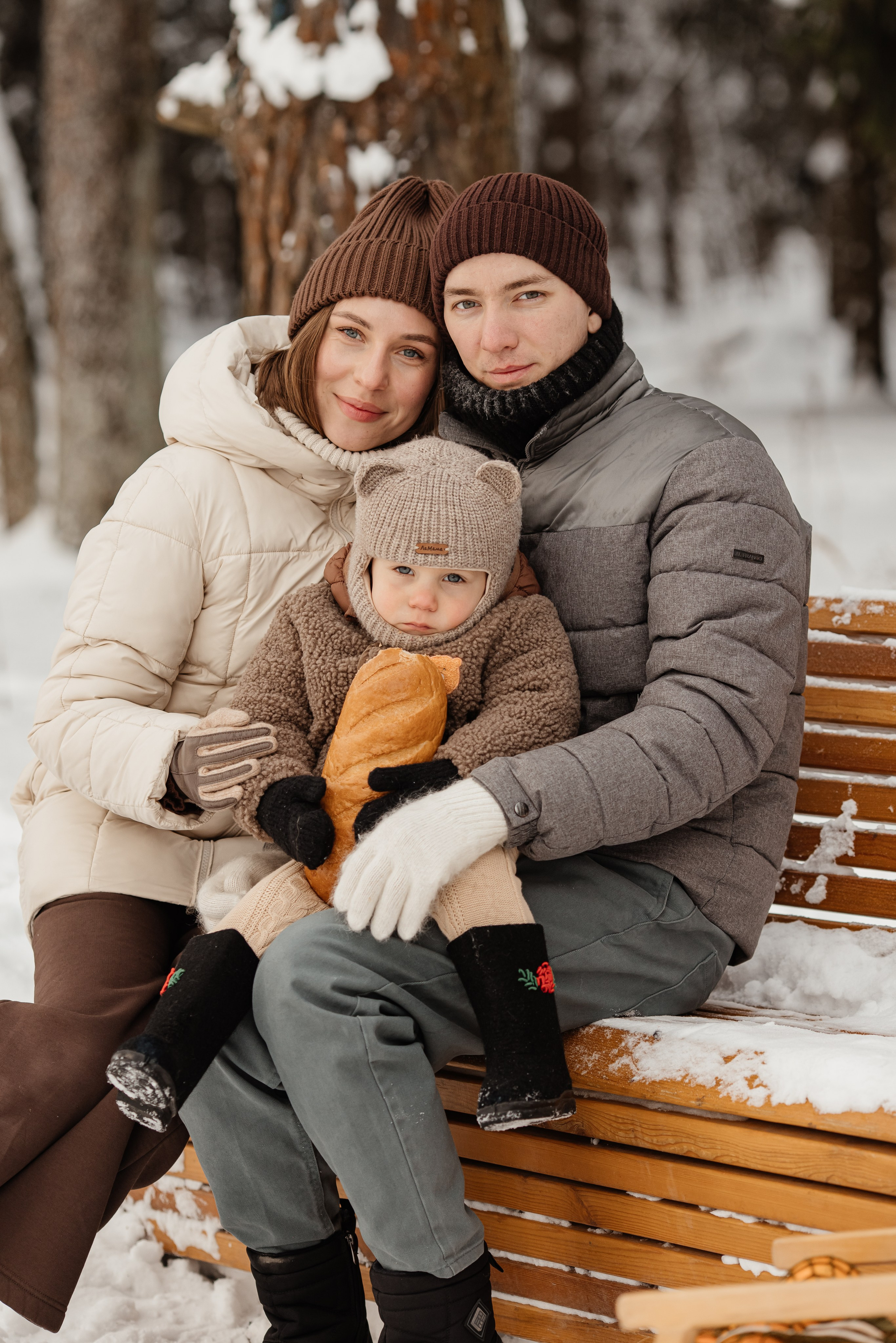 Зимние семейние фотосессии в лесу. Анна Блохина Фотограф Звенигород Одинцово Истра Красногорск Москва