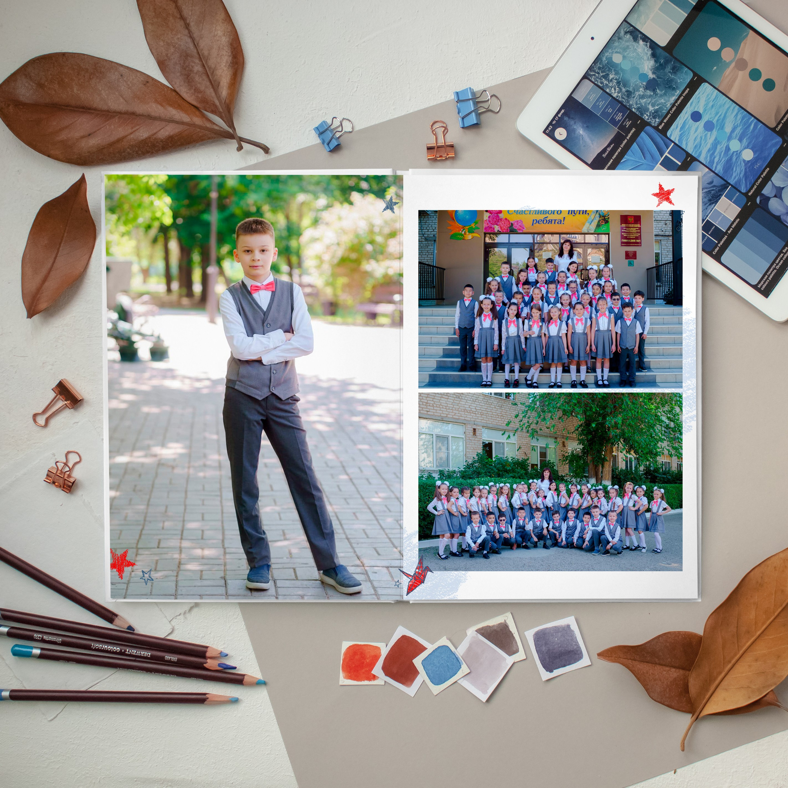 Красные журавлики альбом и трюмо. Дизайнер fotokniga_ast