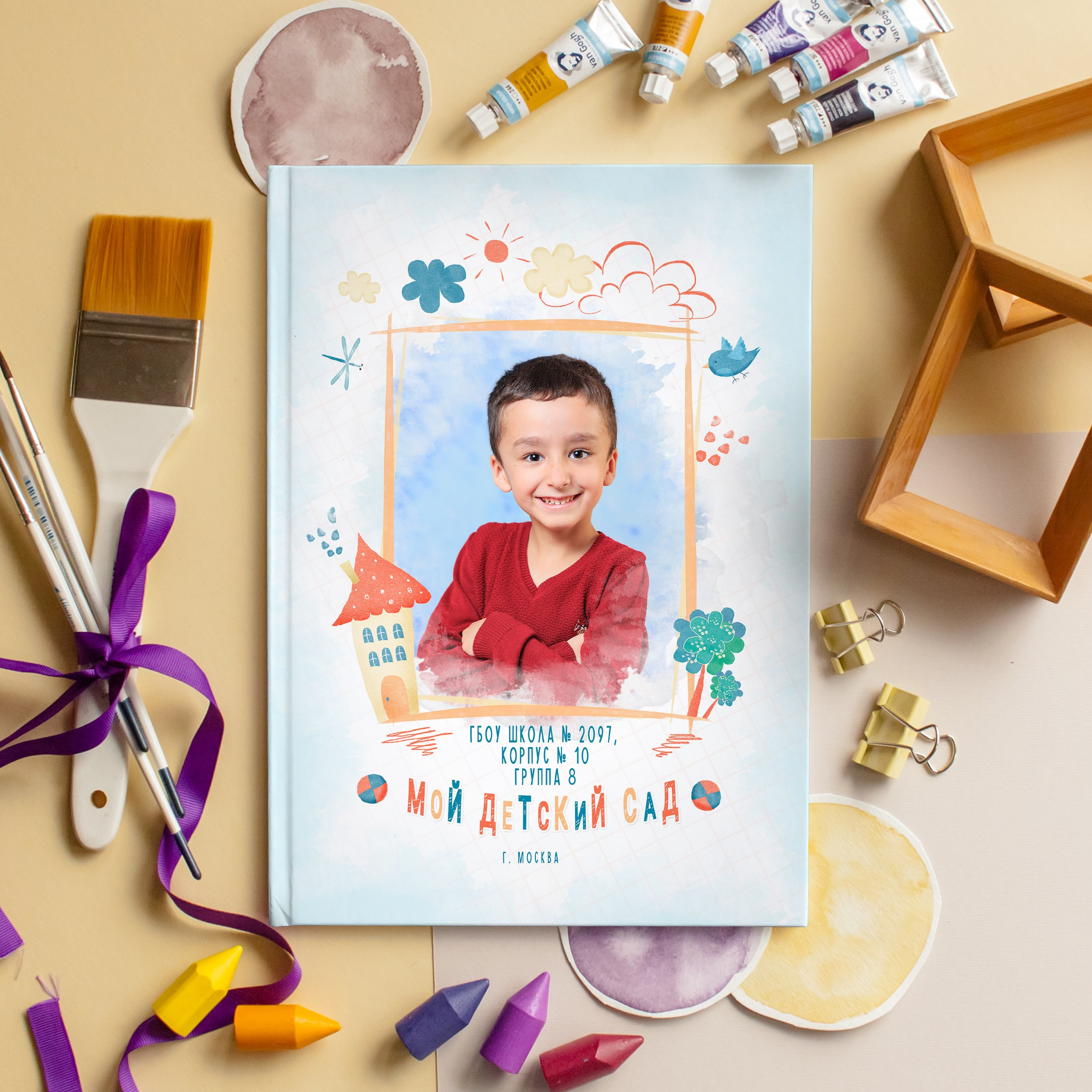 ЛАЙТ 3 разворота. Выпускные альбомы для детского сада и школы в Москве