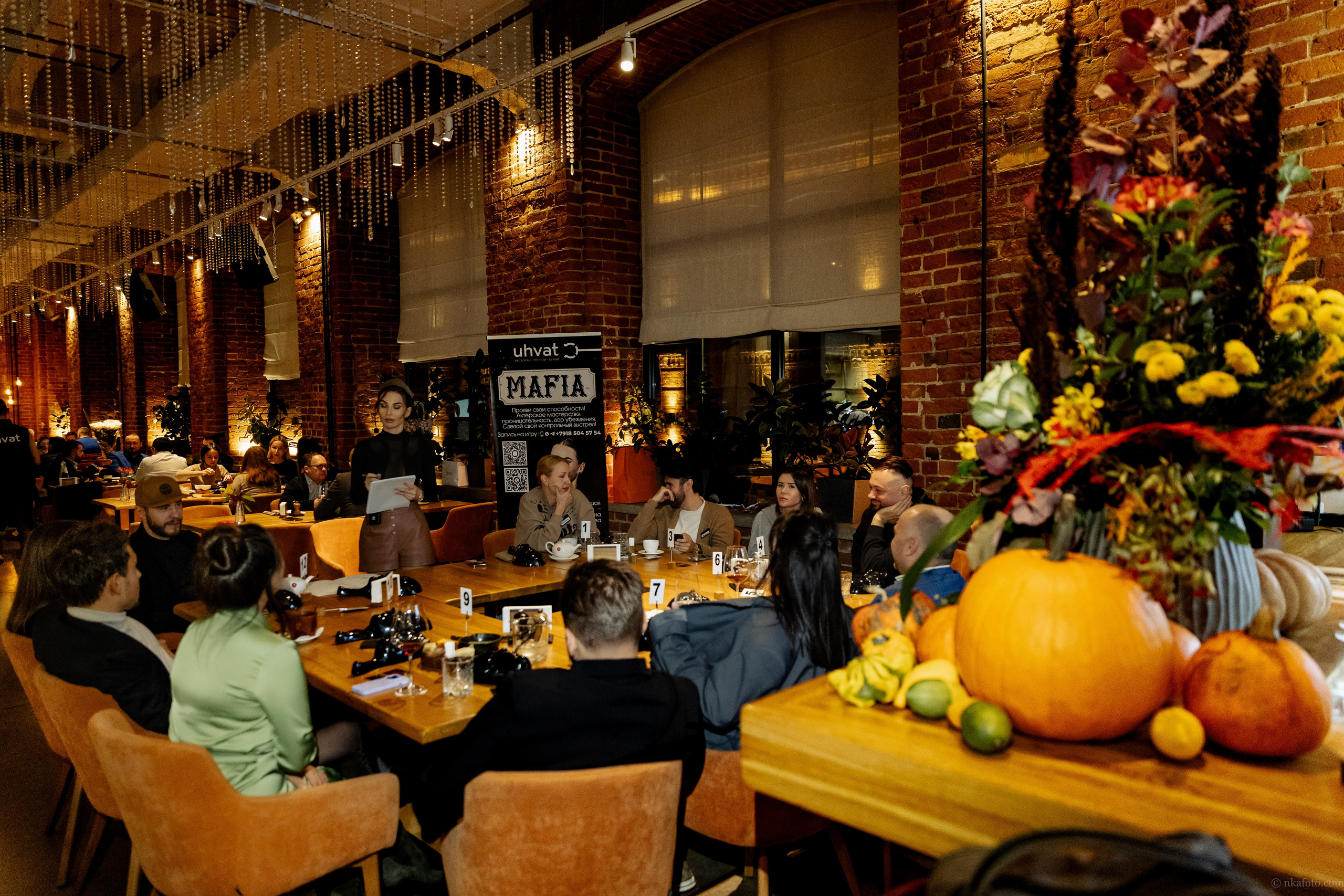 Игра в Мафию_ресторан Ухват. Фотограф в Москве портреты | репортажи | спорт