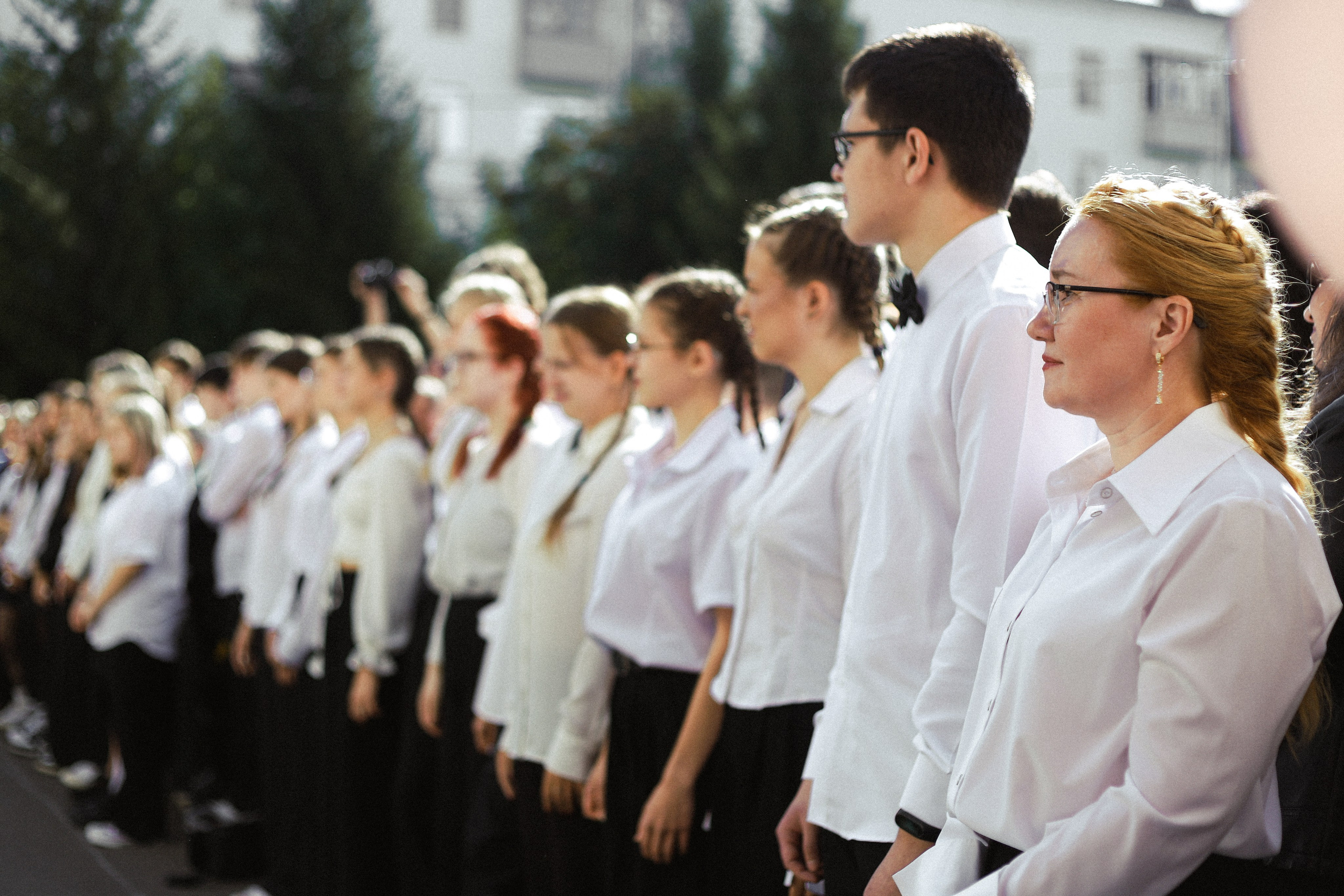 Школьная линейка Гимназии № 36. Портретный и репортажный фотограф Елизавета Рудовская|Казань