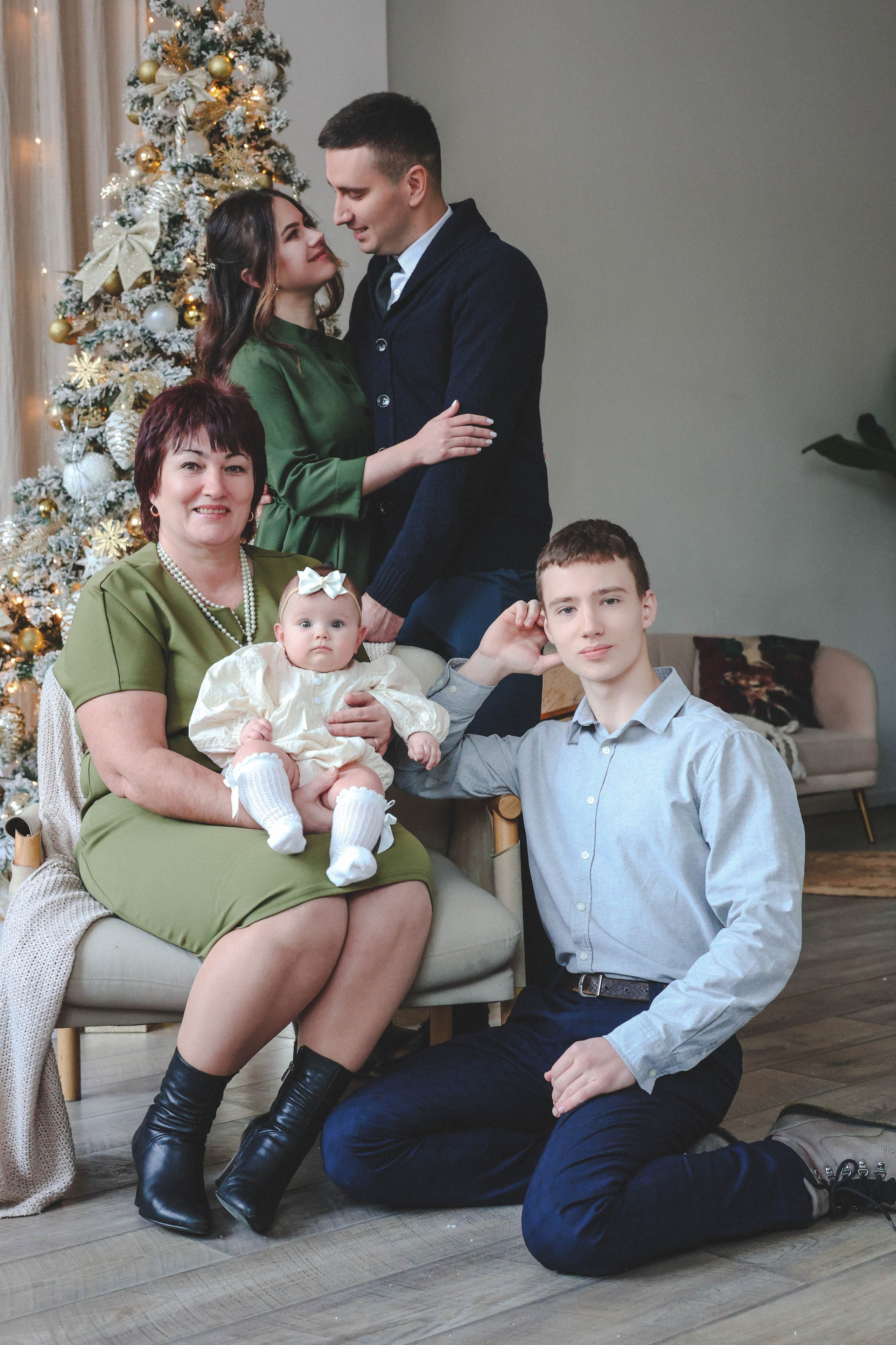 Новогодняя история «Светлана и ее семья». Фотограф в Москве Анастасия Калинина