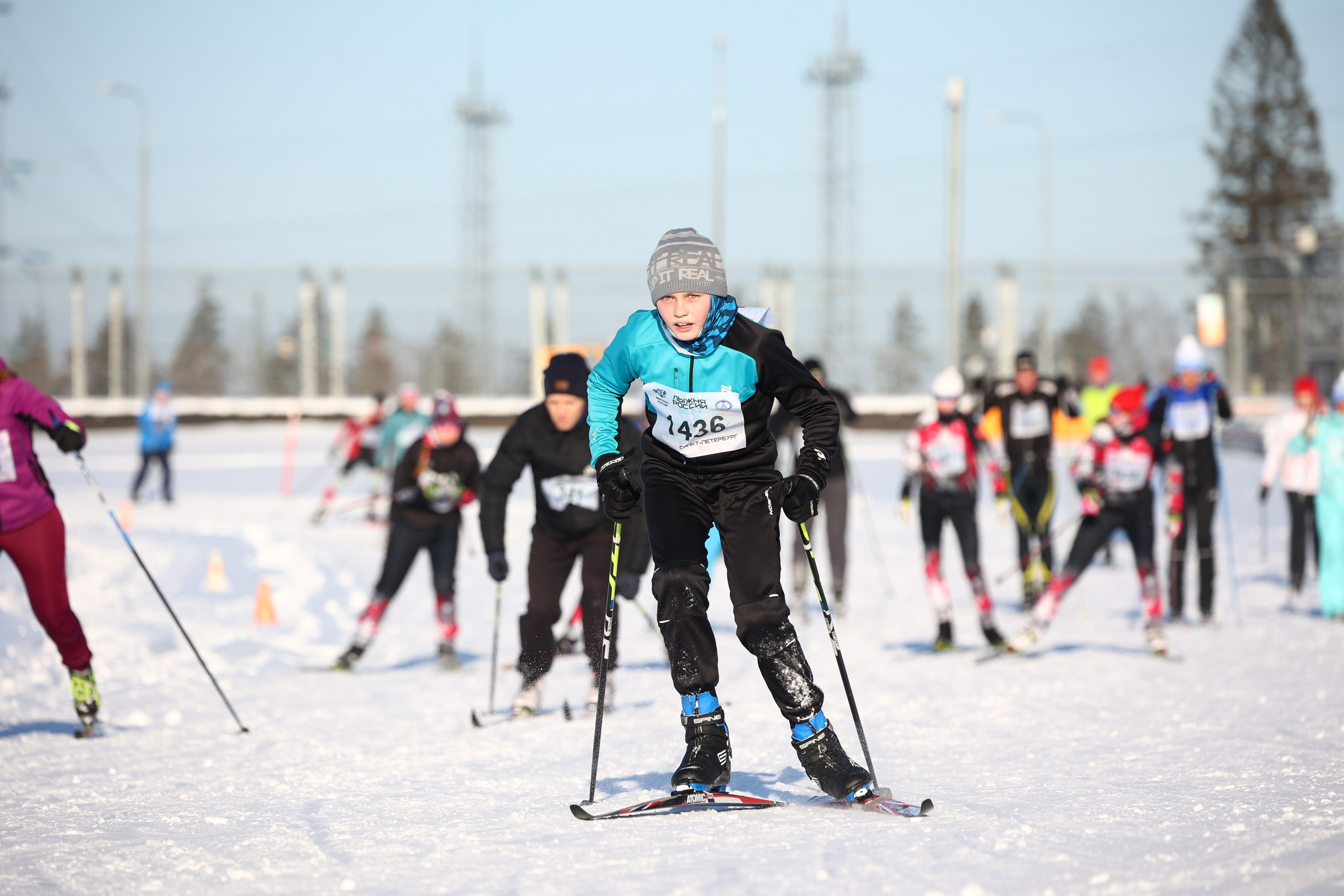 Лыжня России Игора Драйв 2025. Спортивный фотограф в Санкт-Петербурге Илья Vacool