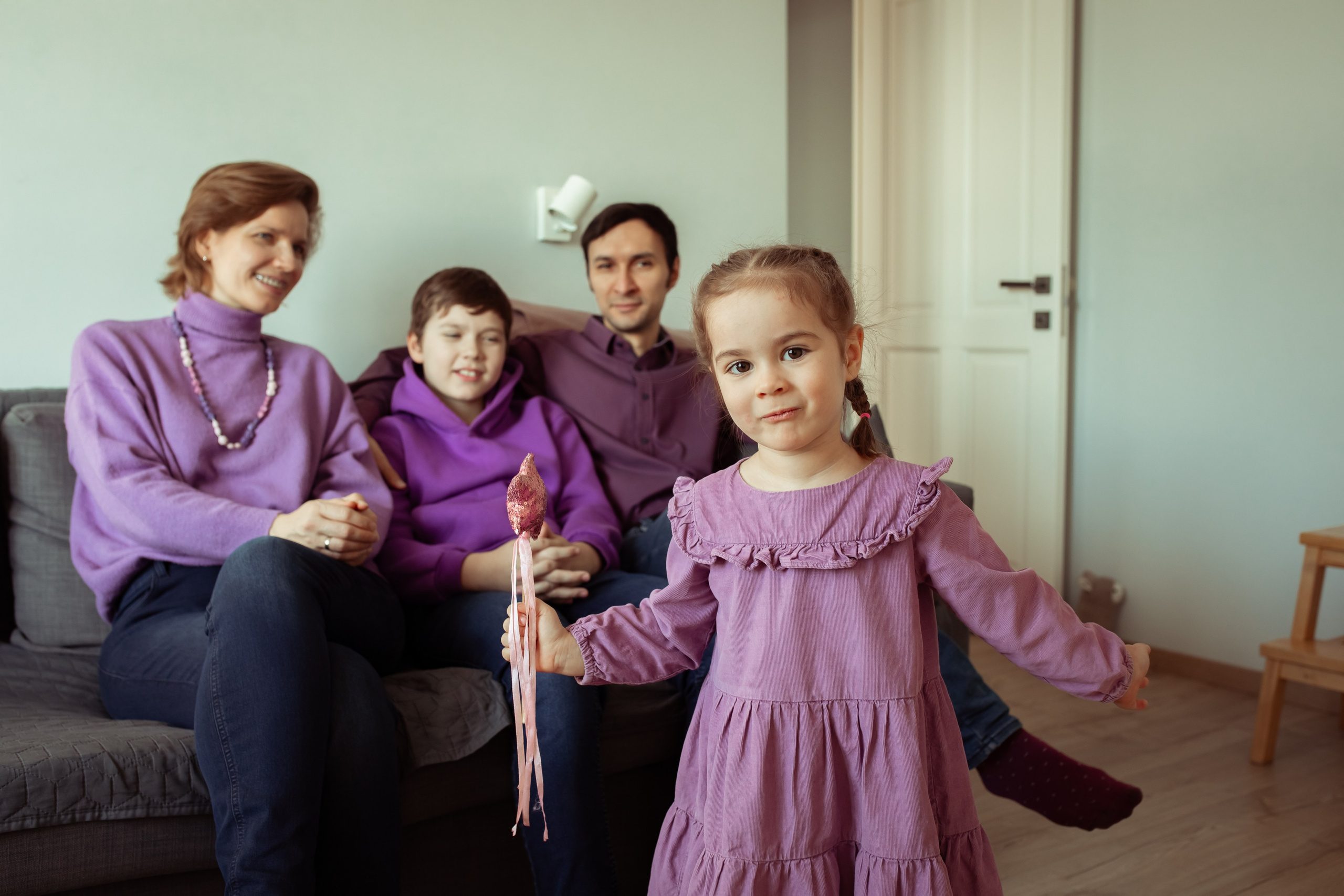Александра, Максим, Евгений и Ксюша. Семейный и детский фотограф в Москве Дорогова Екатерина