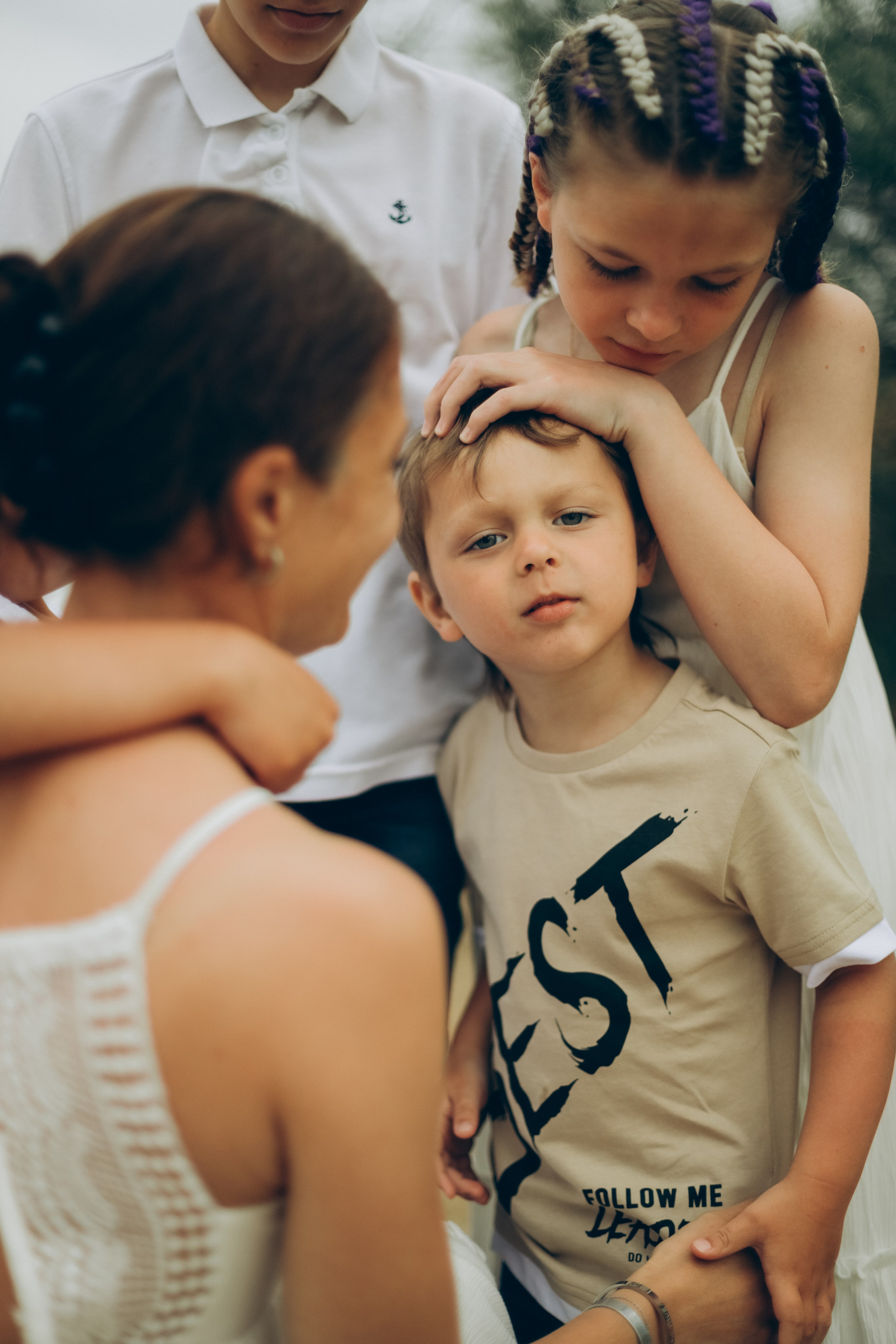 Ольга, Эдуард, Андрей, Настя, Даша, Кирилл и Ксюша. Семейный фотограф Анапа