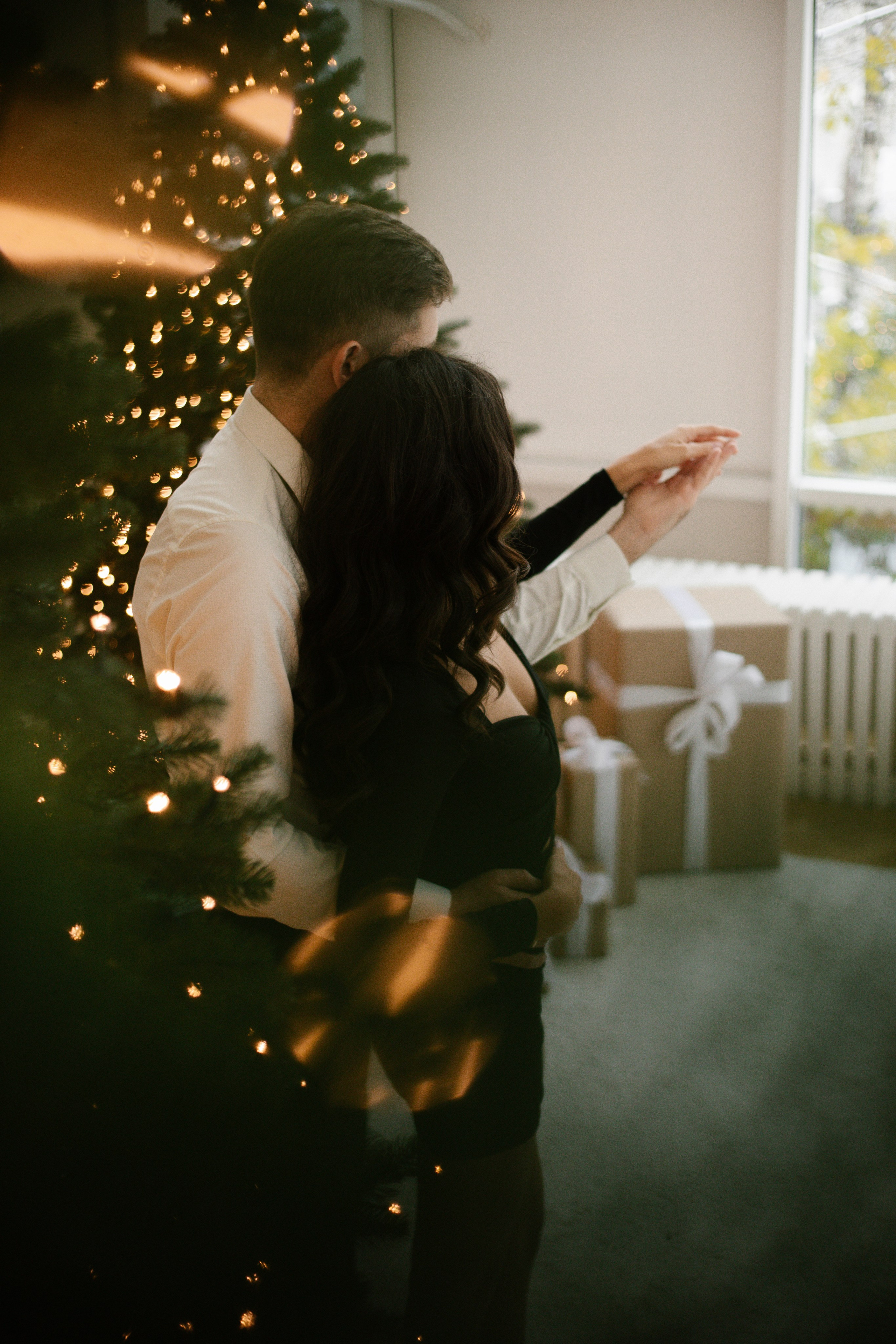 Новогодняя фотосессия для пары. Свадебный и семейный фотограф Анастасия Романова в Москве и Московской области