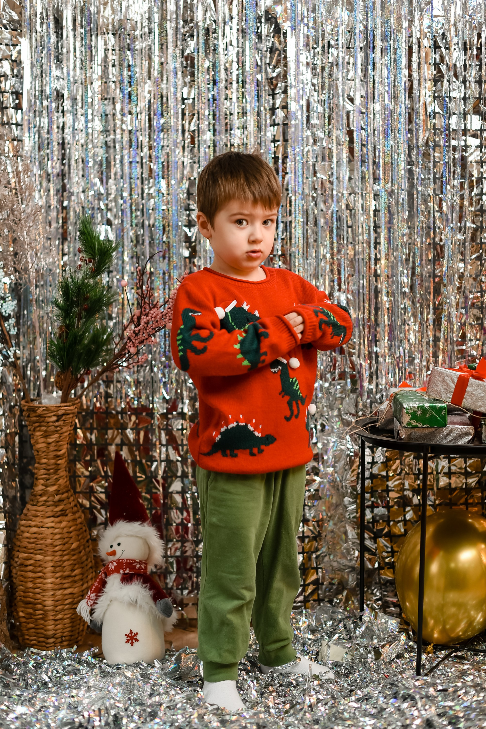 Новогодняя семейная фотосессия 2026 г. Фотограф Тула творческие фотосессии недорого Ольга Ромашина