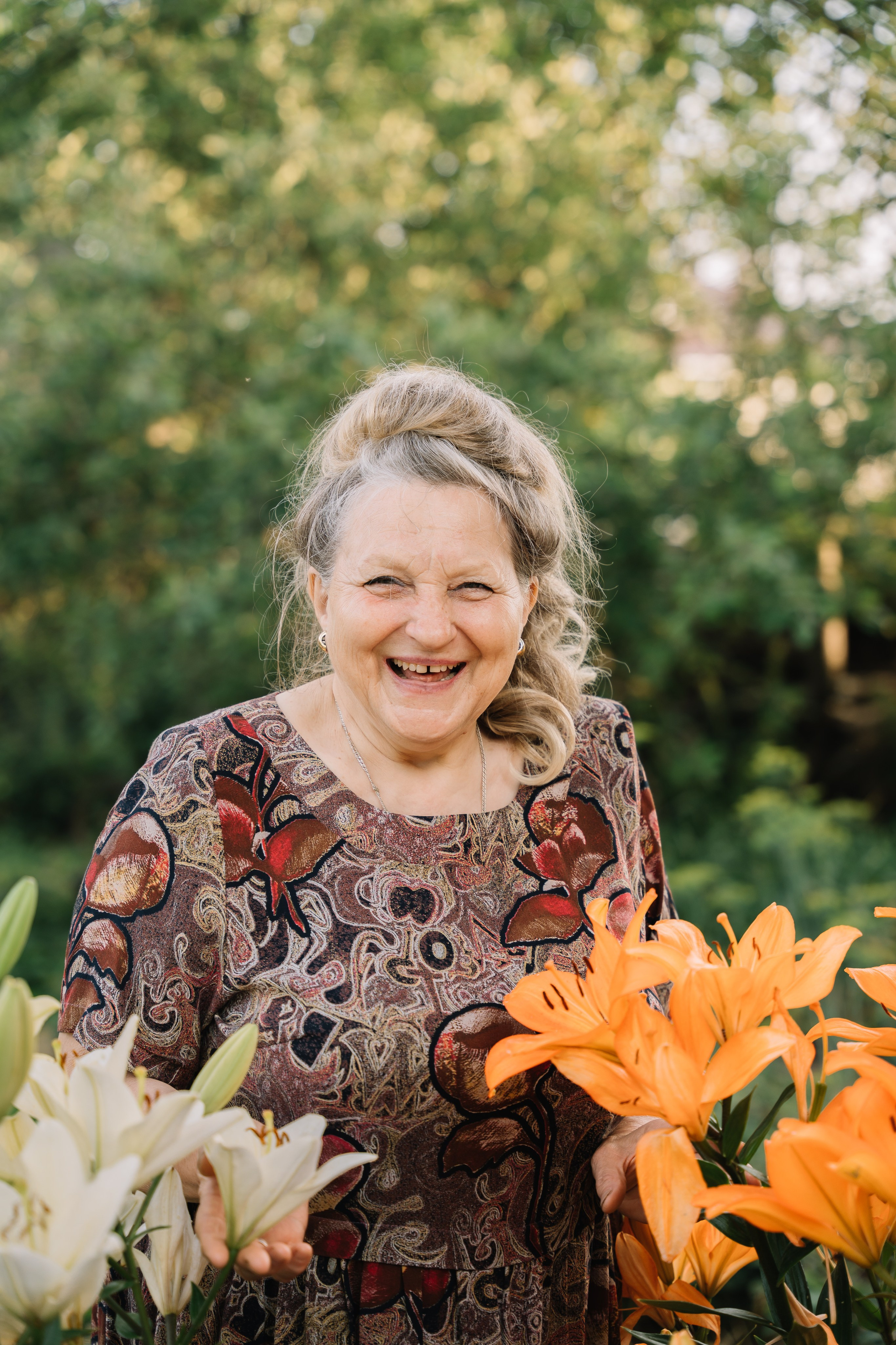 На даче по семейному