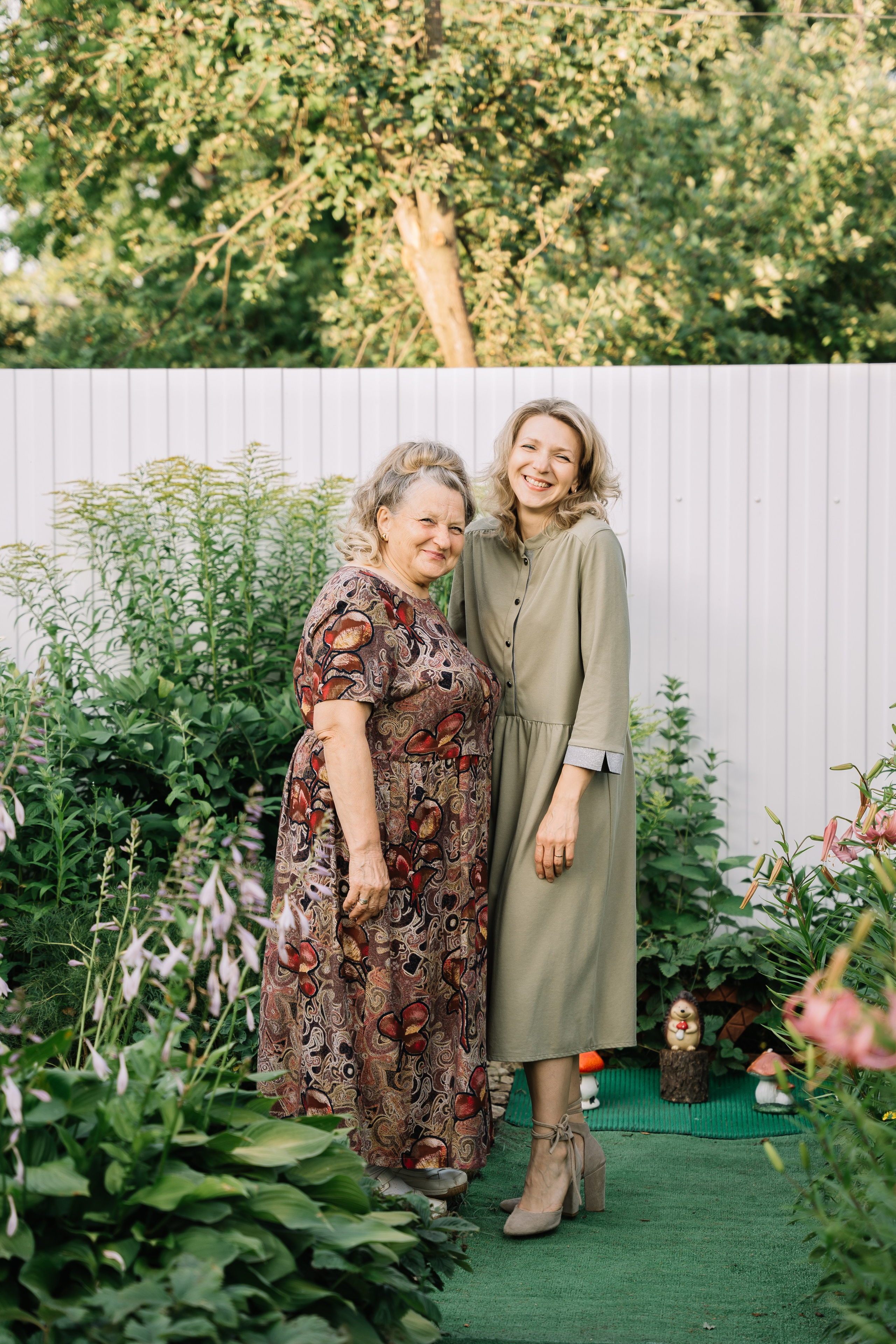 На даче по семейному