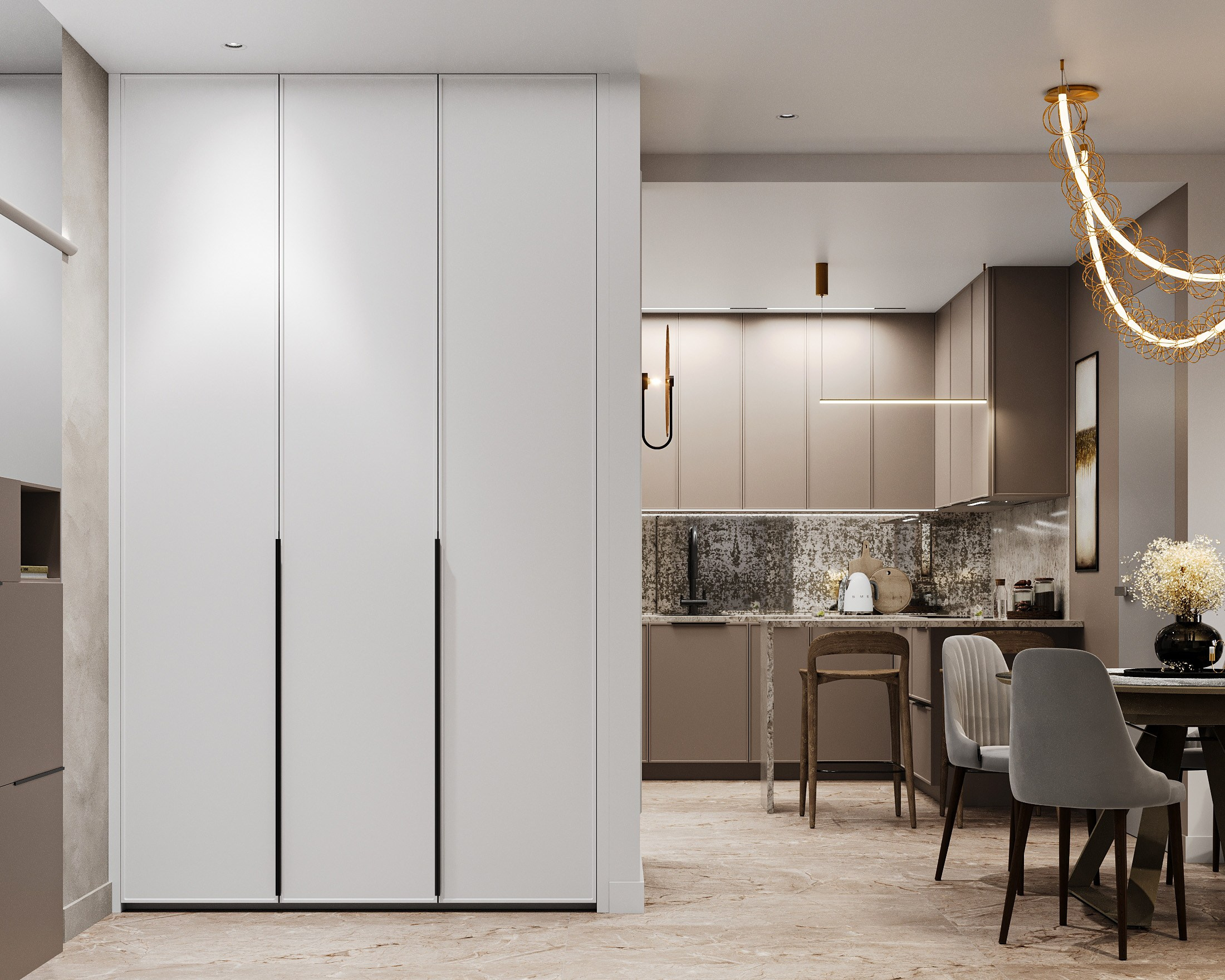 Kitchen living. 3D-Визуализатор Алёна Сулохина