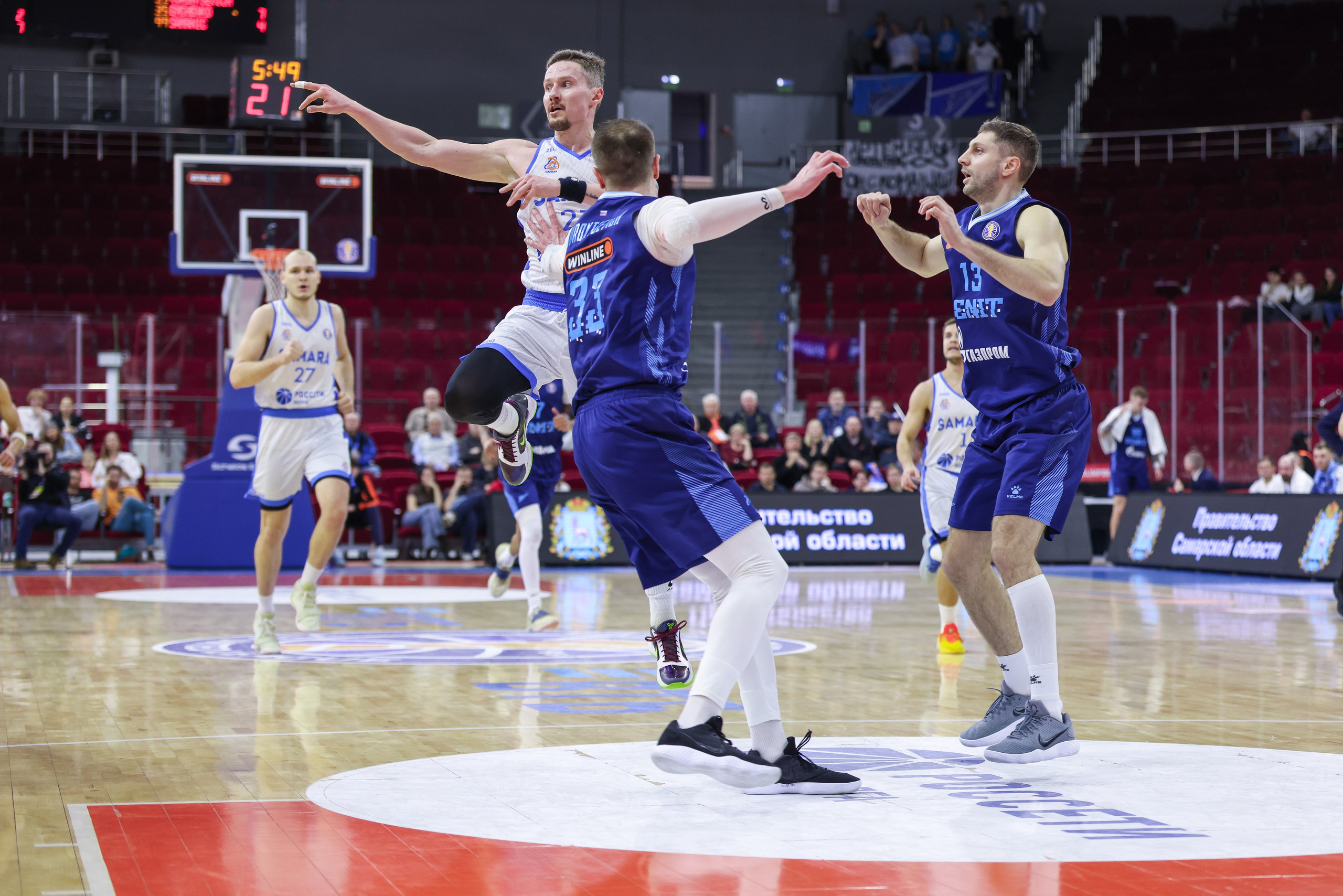 Баскетбол. Самара — Зенит. Единая лига ВТБ. Спортивный фотограф в Самаре