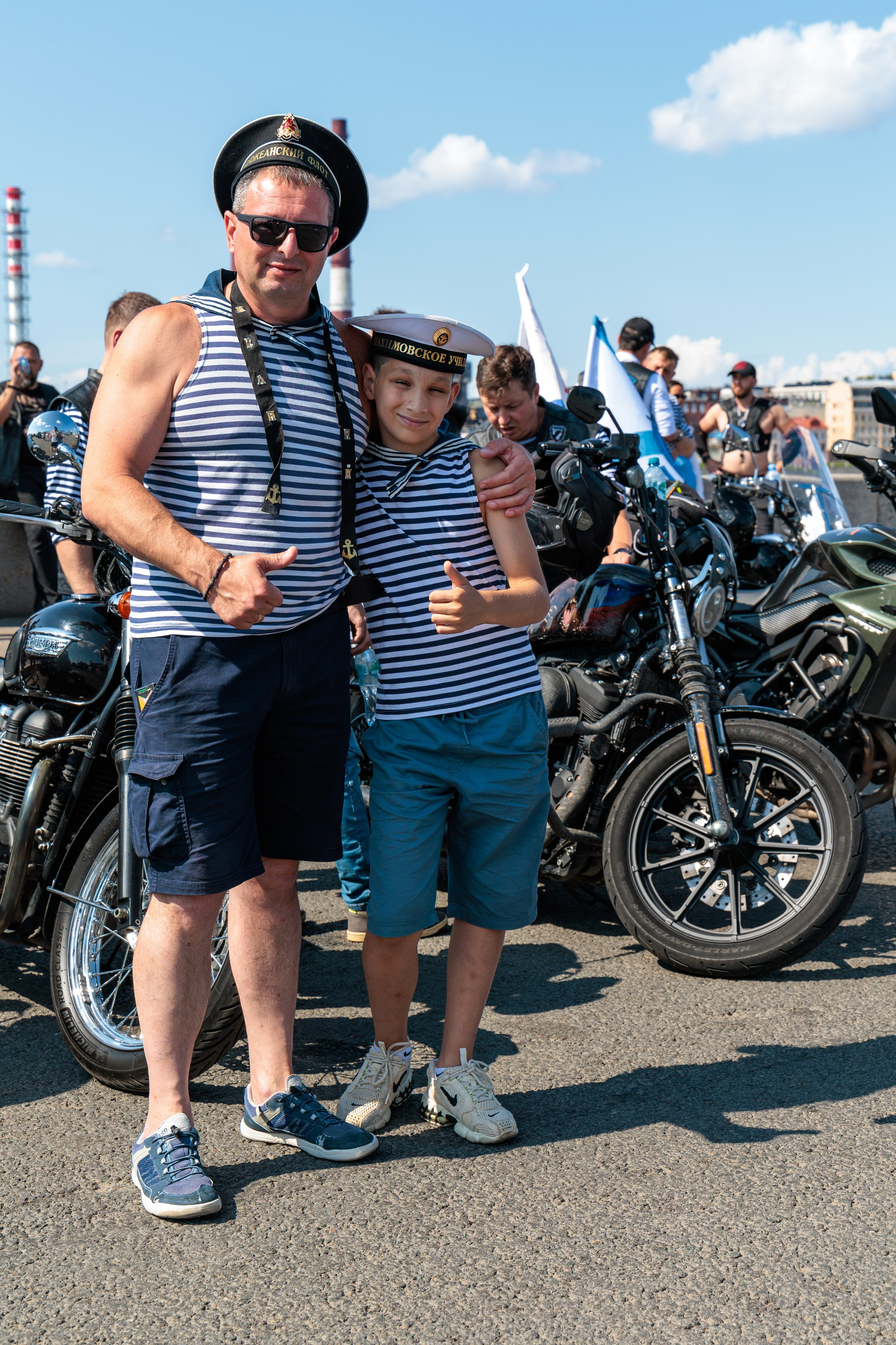 День ВМФ с мотоклубом 28.08.24. Репортажный фотограф Санкт-Петербург | Роман Карбышев