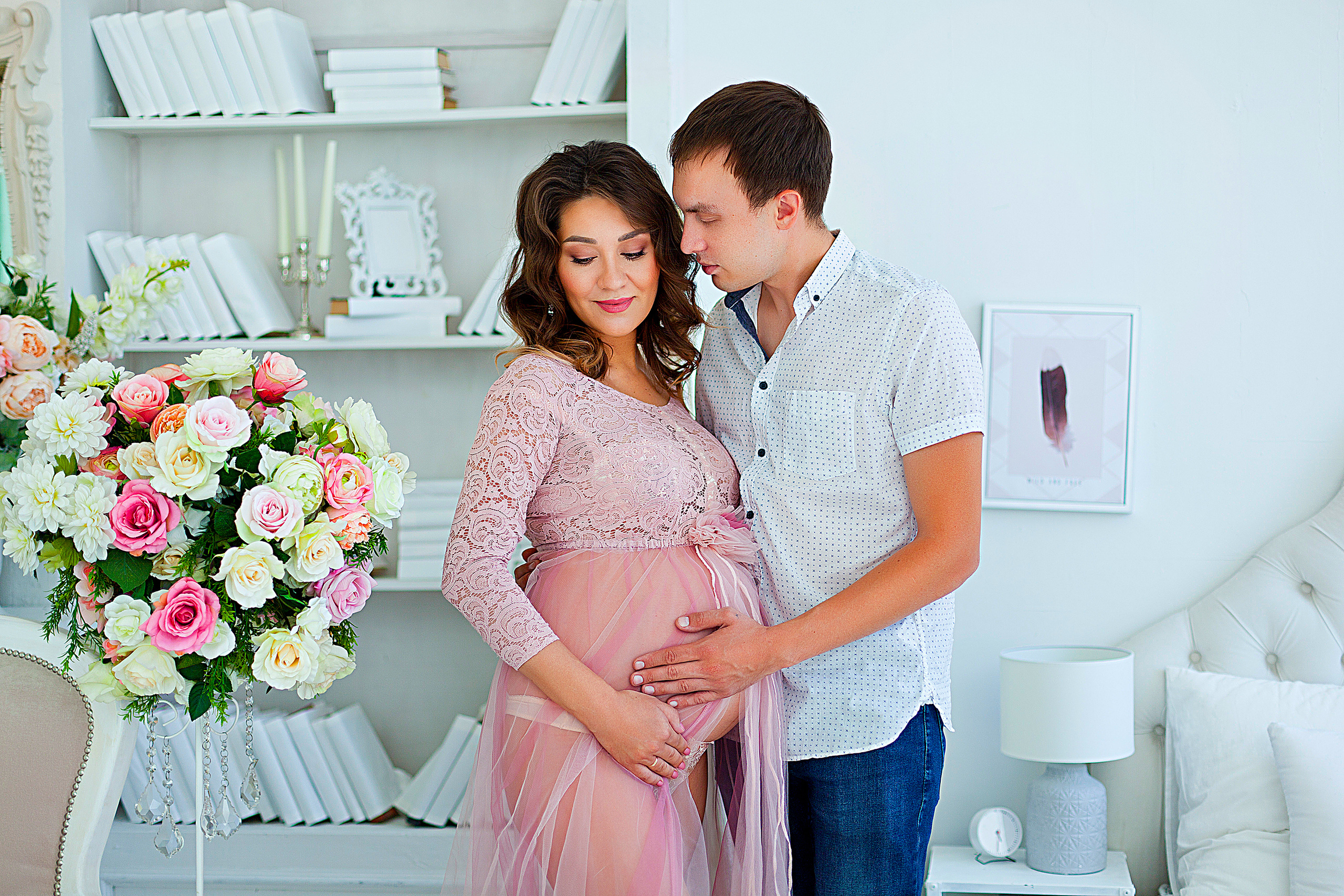 Беременная съемка 26−32 недели. Фотограф новорожденных и детей до года в Новосибирске Ka