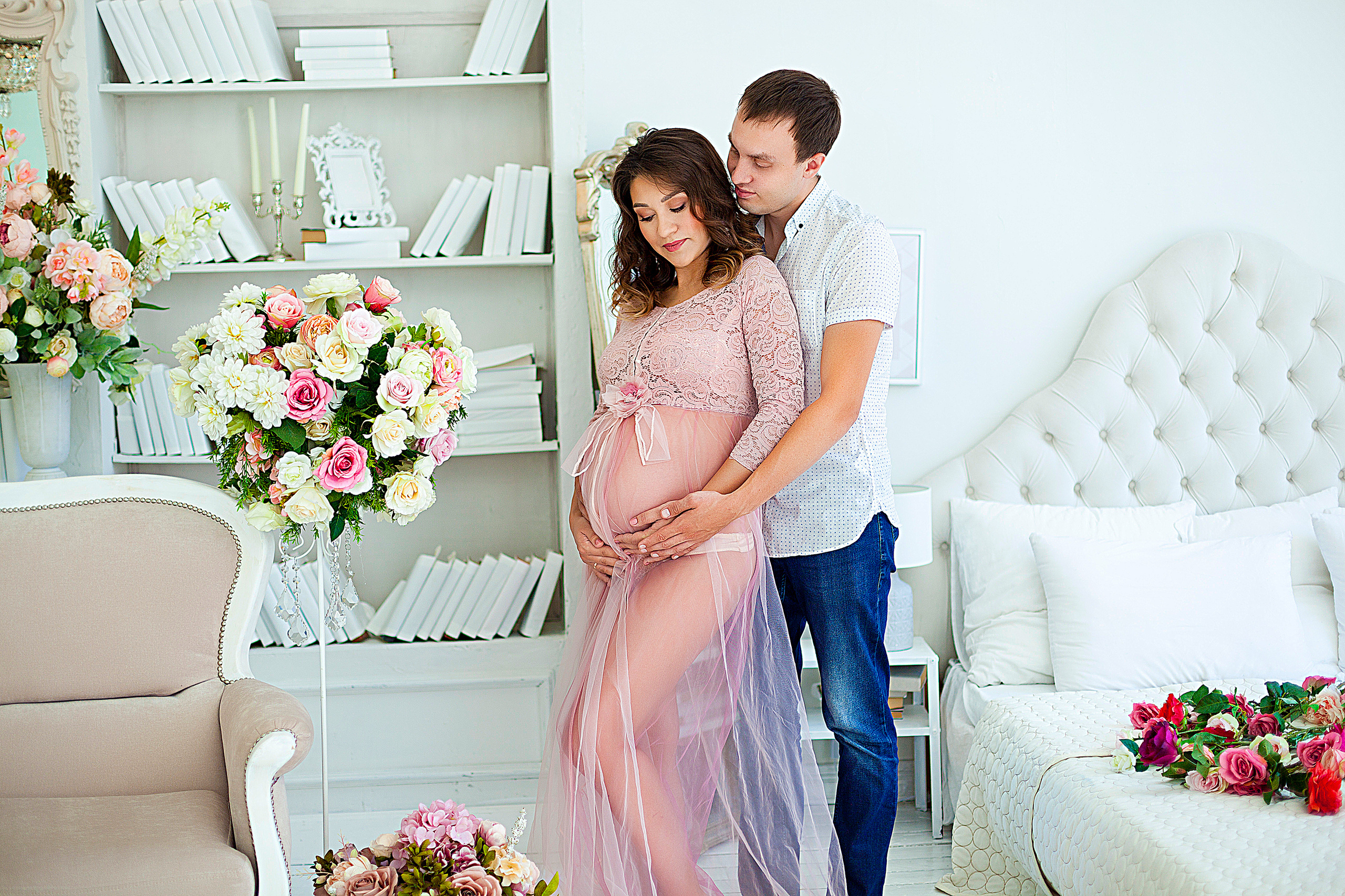 Беременная съемка 26−32 недели. Фотограф новорожденных и детей до года в Новосибирске Ka