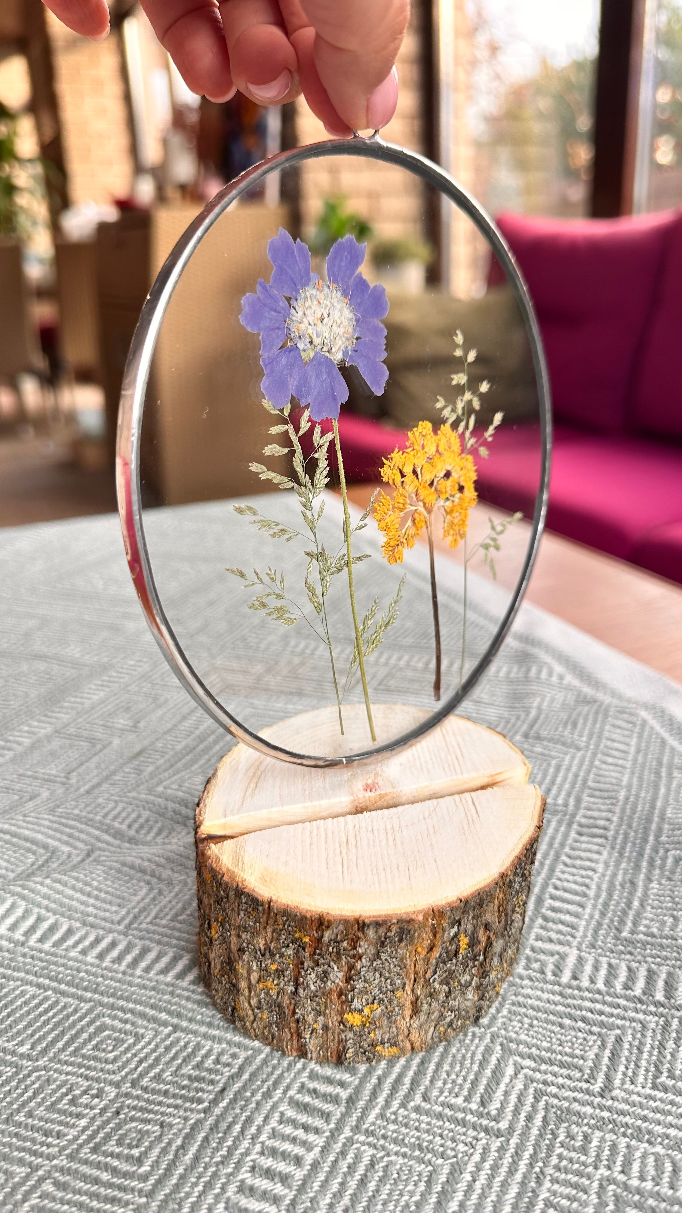 Витражи в наличии. Оформляю пространства. Витражи с сухоцветами в технике Тиффани